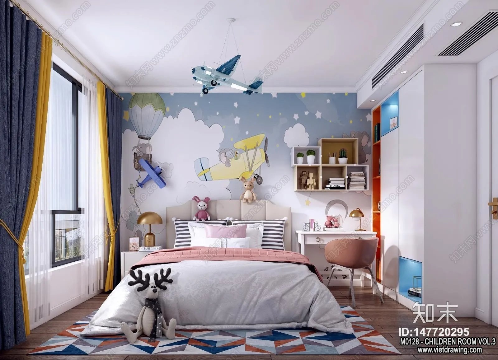 Children Room 3D Interior Scene - 3D Models - 448