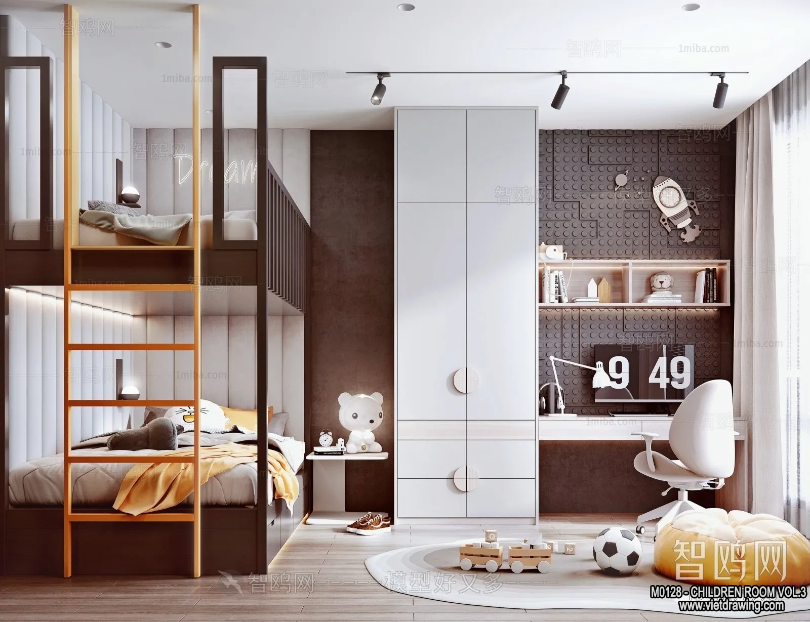 Children Room 3D Interior Scene - 3D Models - 449