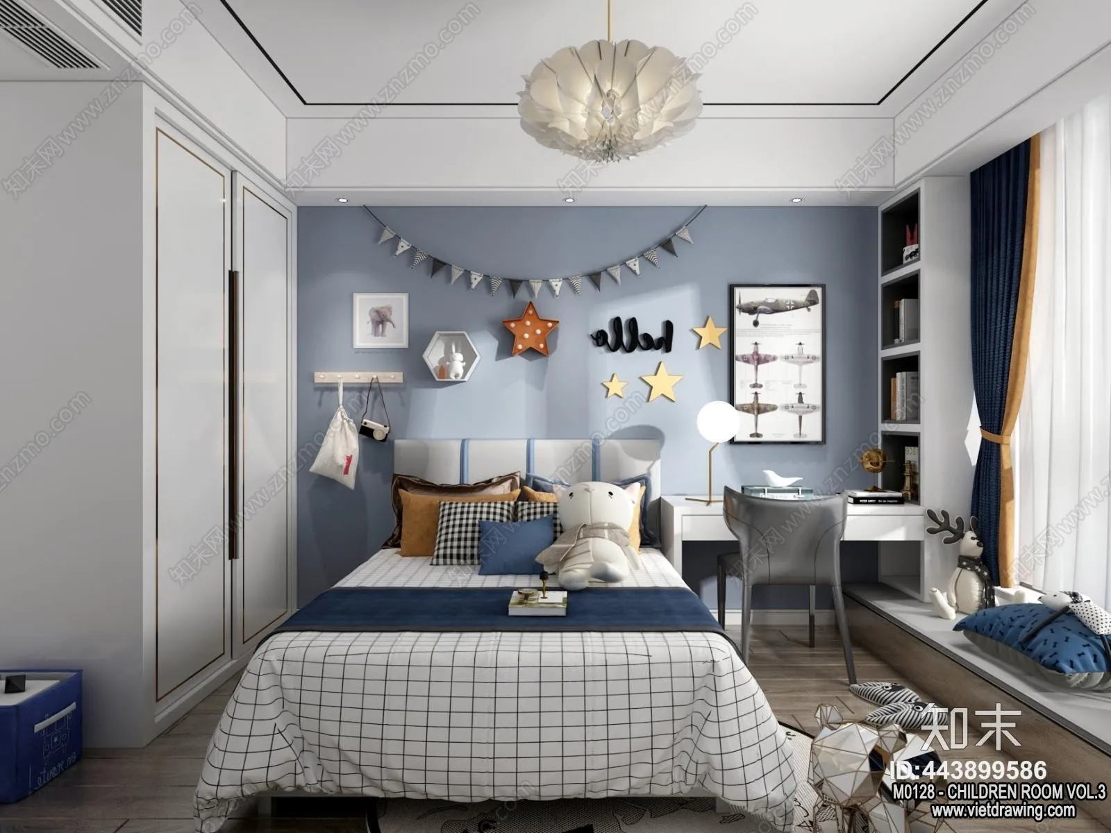 Children Room 3D Interior Scene - 3D Models - 451