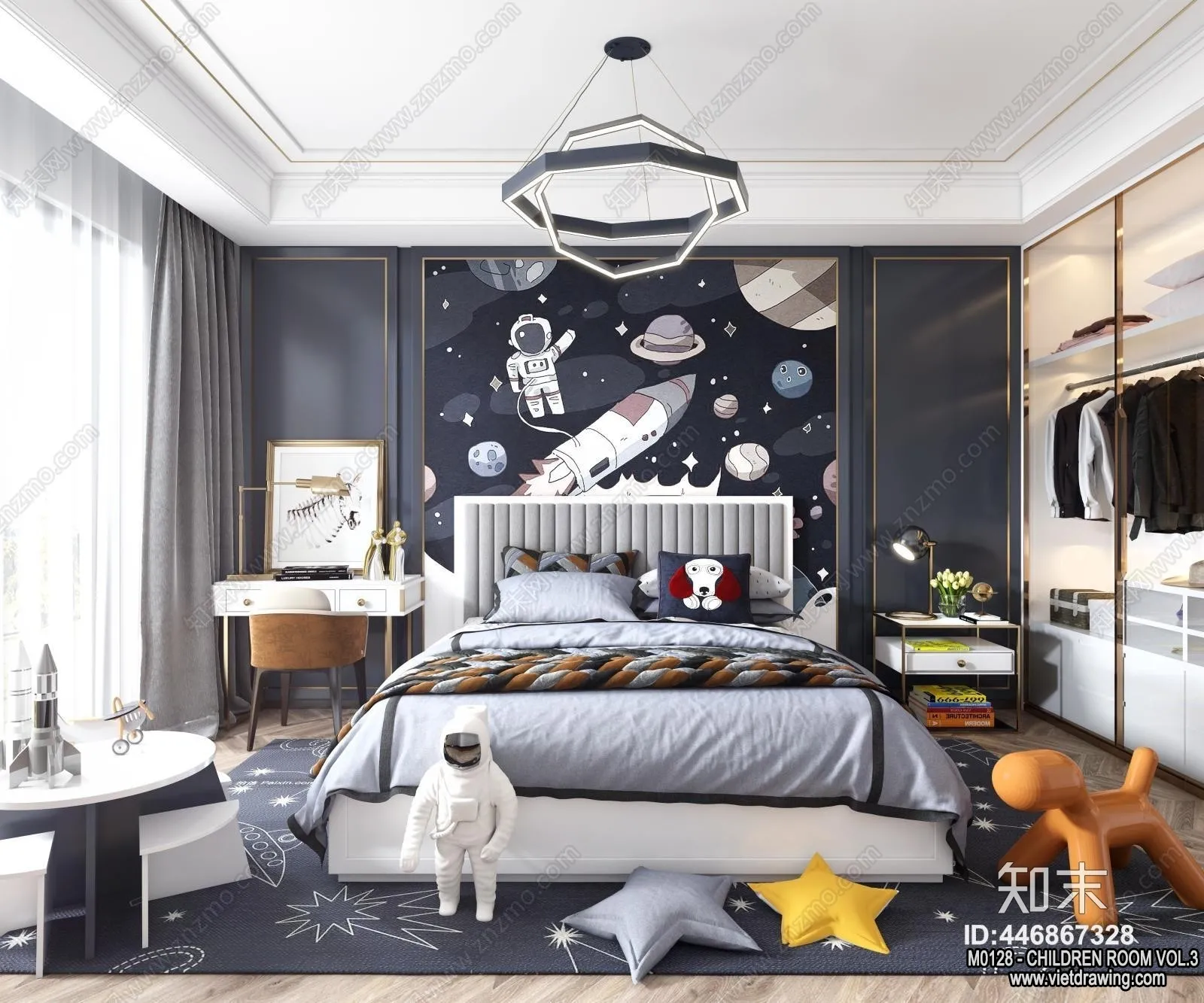 Children Room 3D Interior Scene - 3D Models - 456