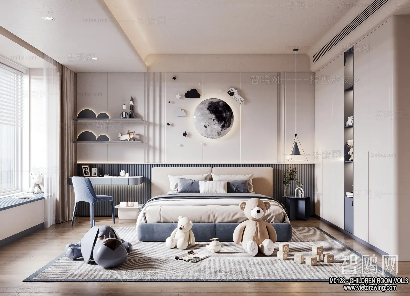 Children Room 3D Interior Scene - 3D Models - 463