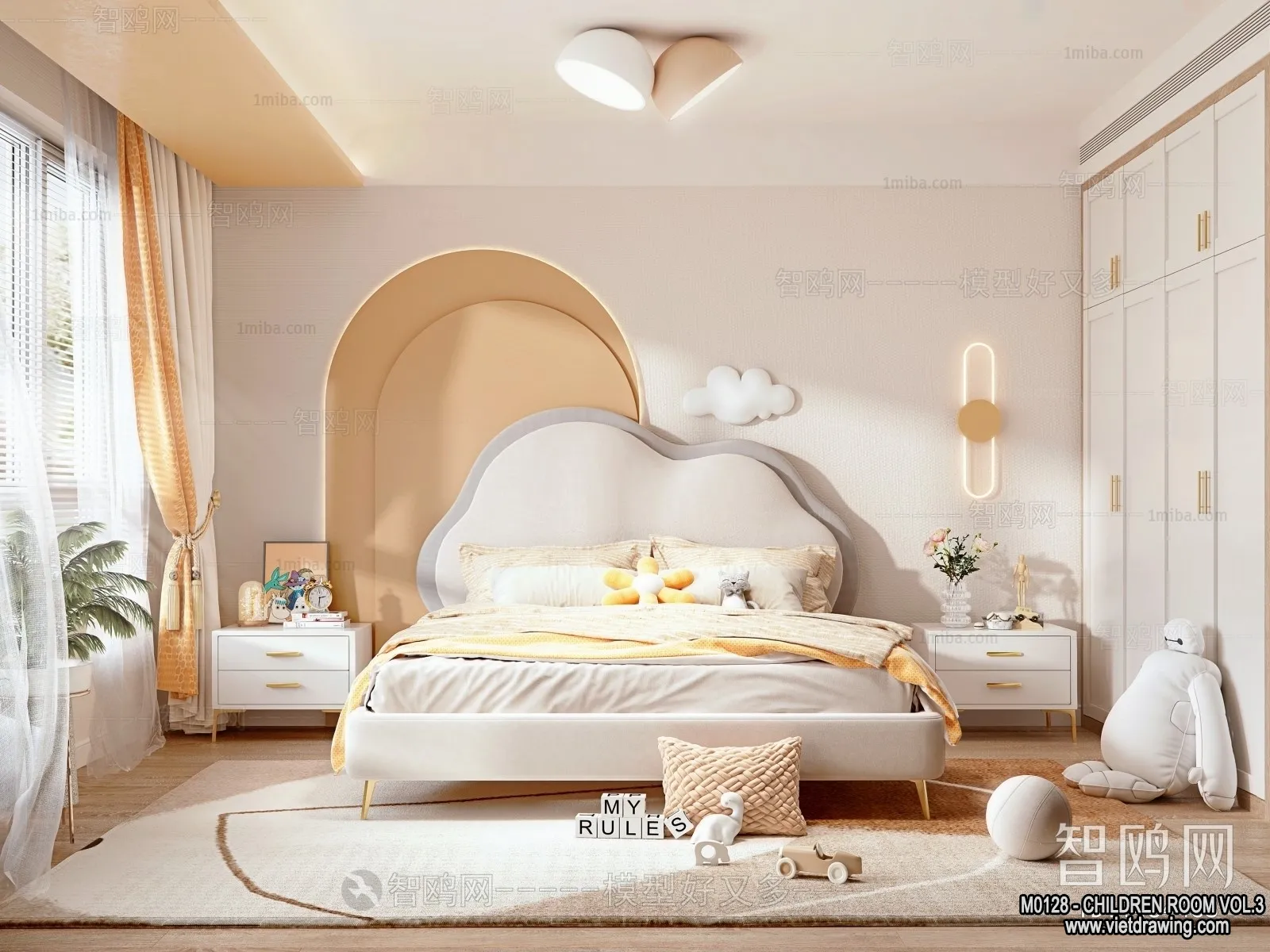 Children Room 3D Interior Scene - 3D Models - 466