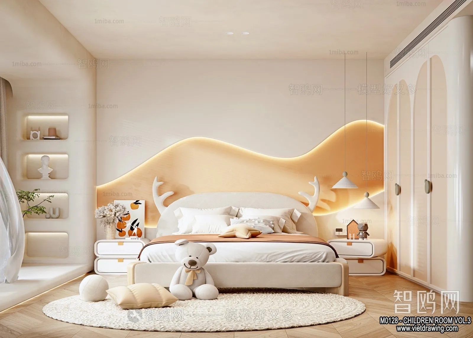 Children Room 3D Interior Scene - 3D Models - 467