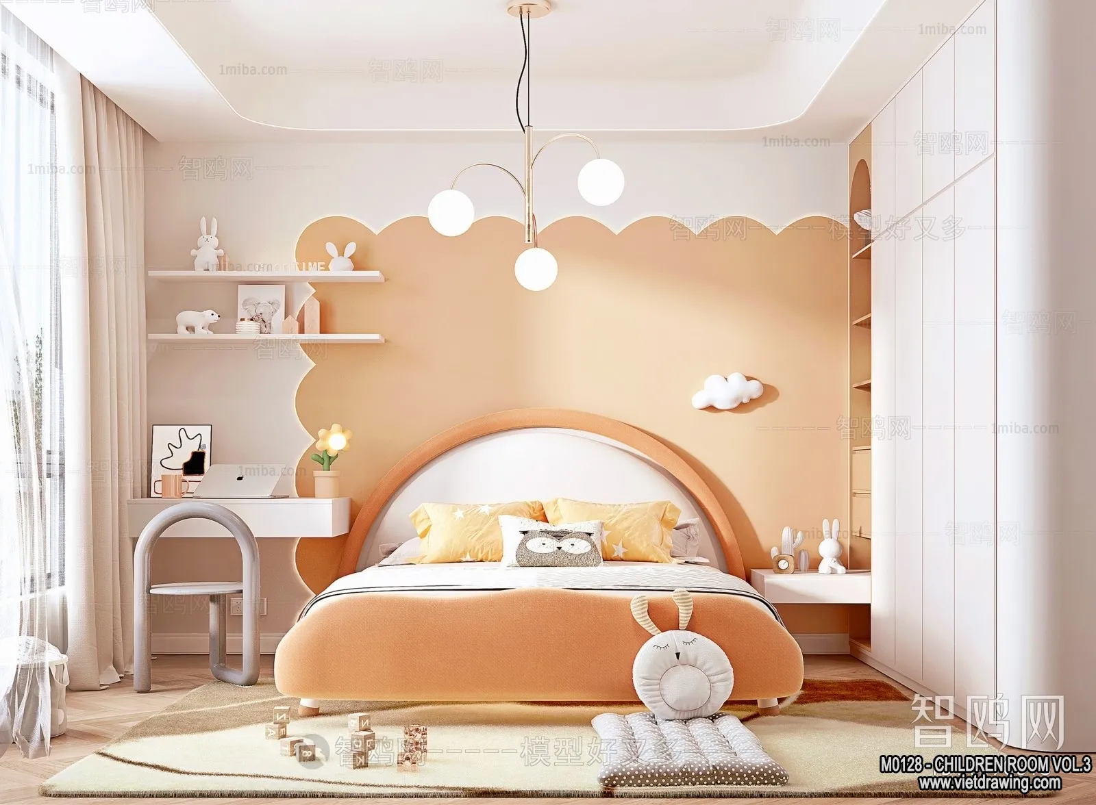 Children Room 3D Interior Scene - 3D Models - 469