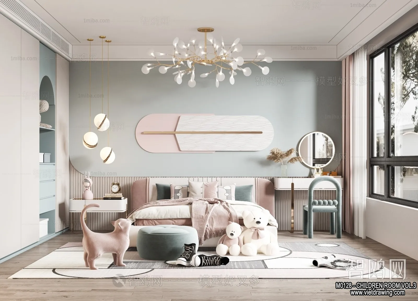 Children Room 3D Interior Scene - 3D Models - 471