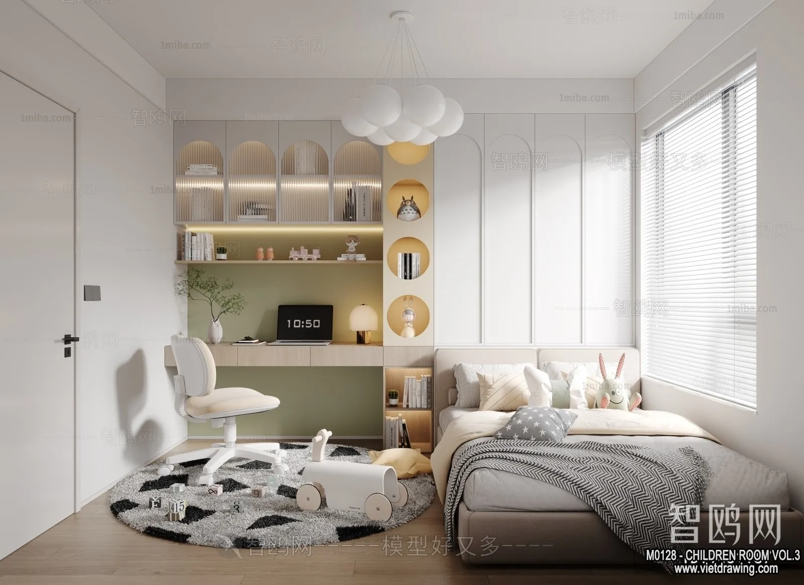 Children Room 3D Interior Scene - 3D Models - 476