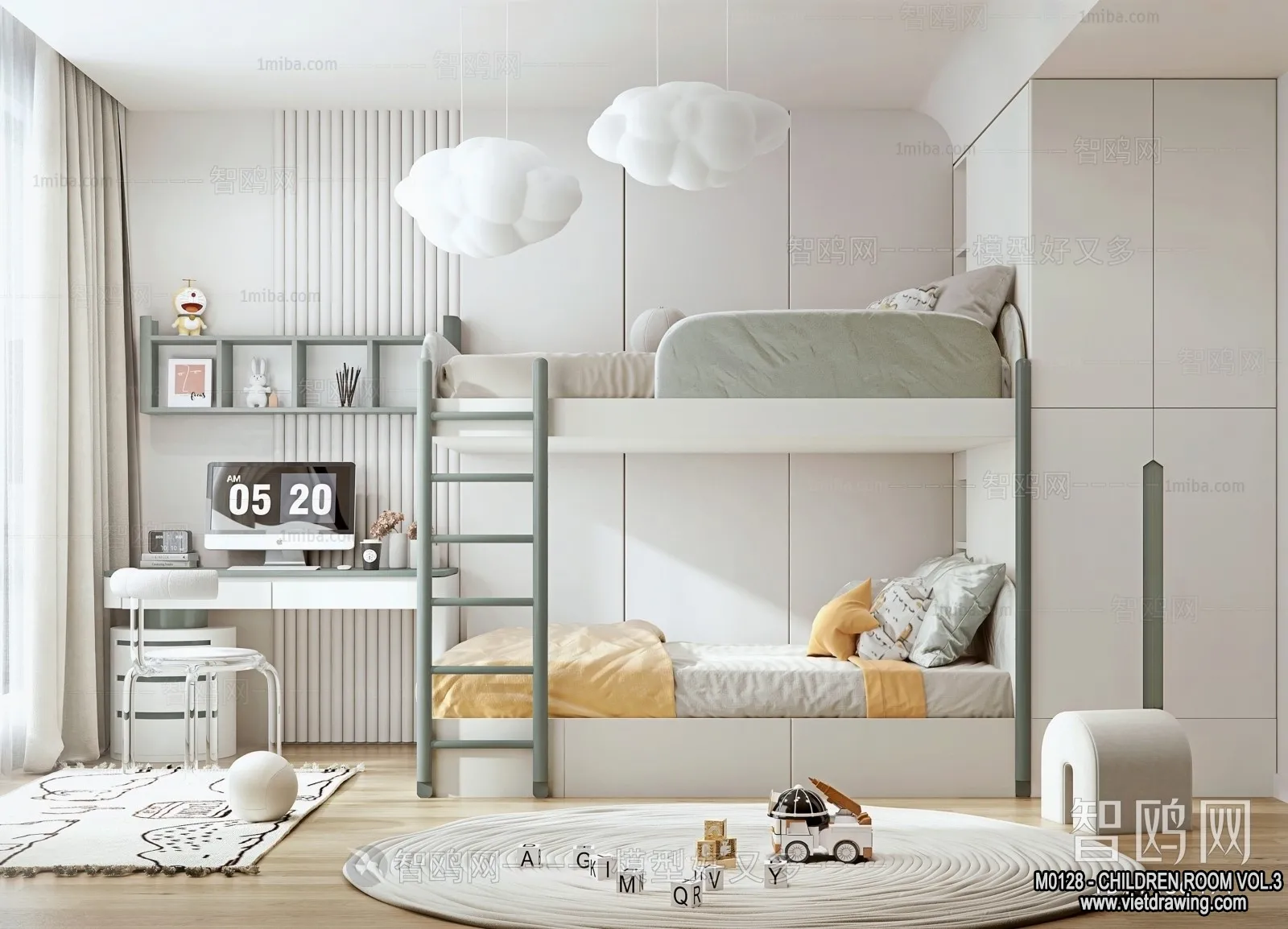 Children Room 3D Interior Scene - 3D Models - 477