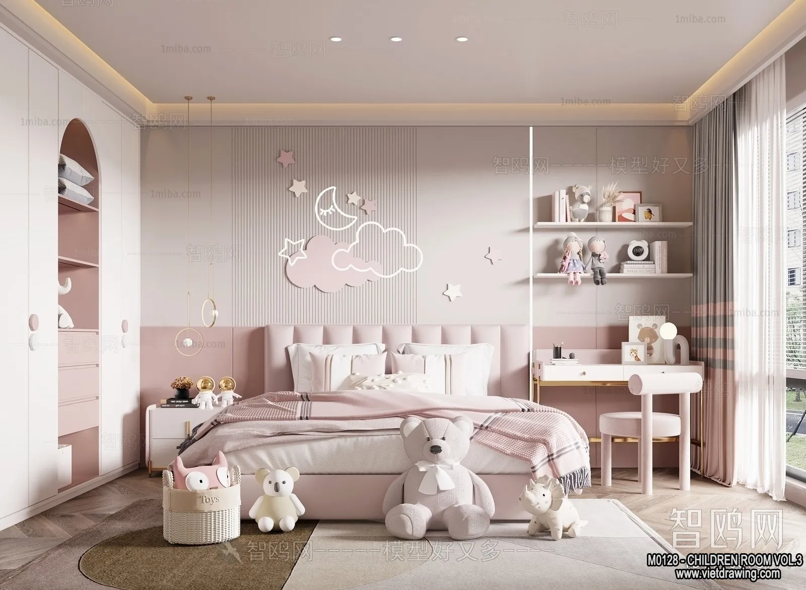 Children Room 3D Interior Scene - 3D Models - 481