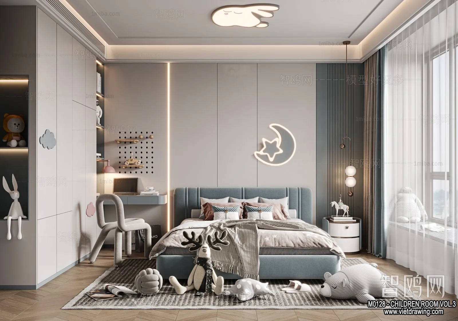 Children Room 3D Interior Scene - 3D Models - 482