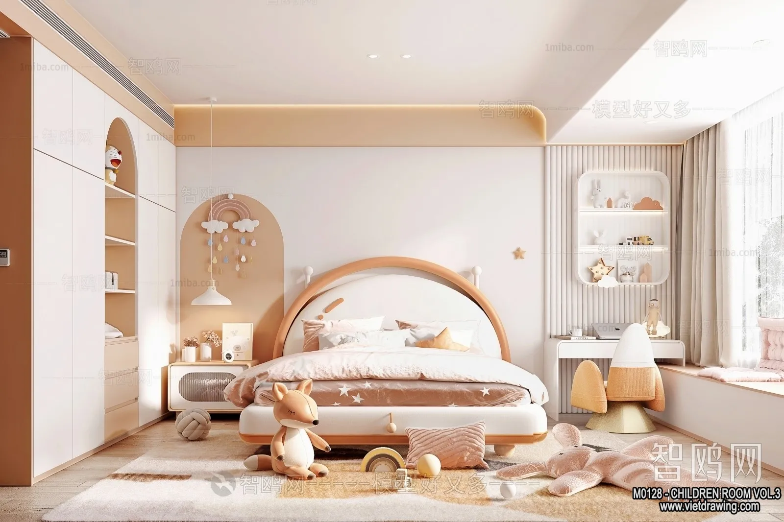 Children Room 3D Interior Scene - 3D Models - 484