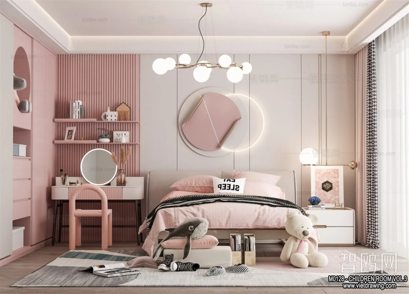 Children Room 3D Interior Scene - 3D Models - 487