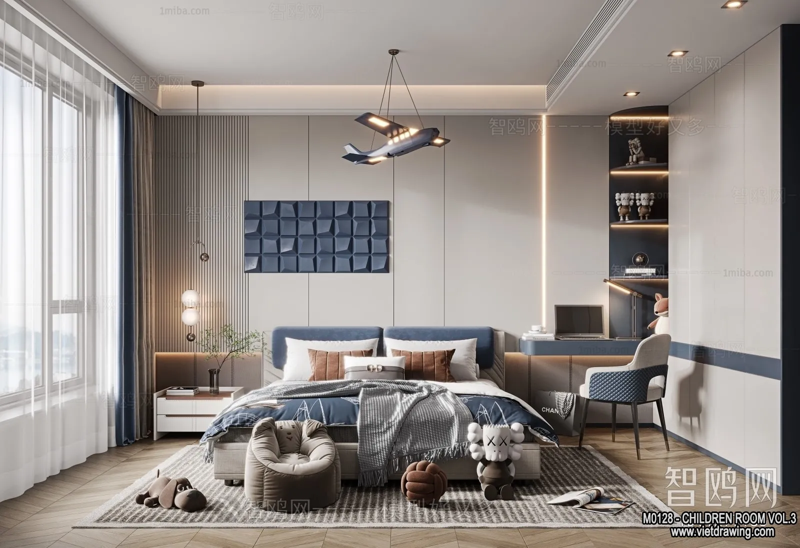 Children Room 3D Interior Scene - 3D Models - 488