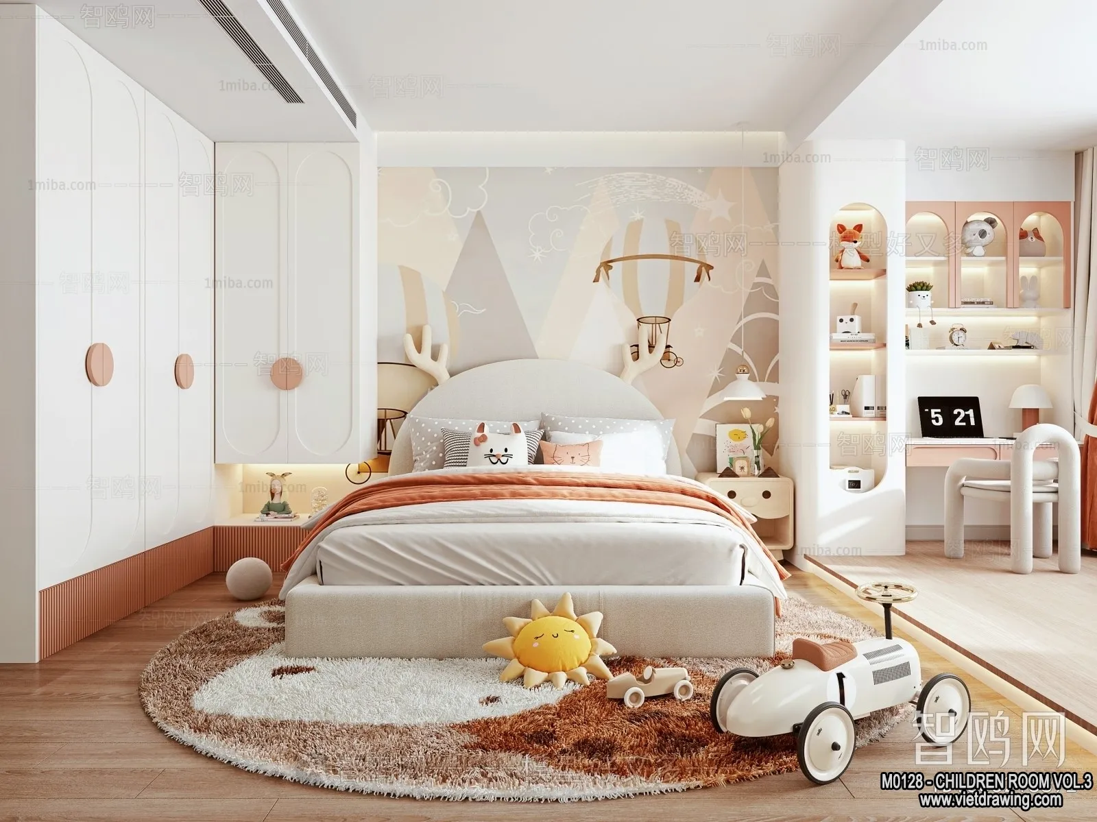 Children Room 3D Interior Scene - 3D Models - 489