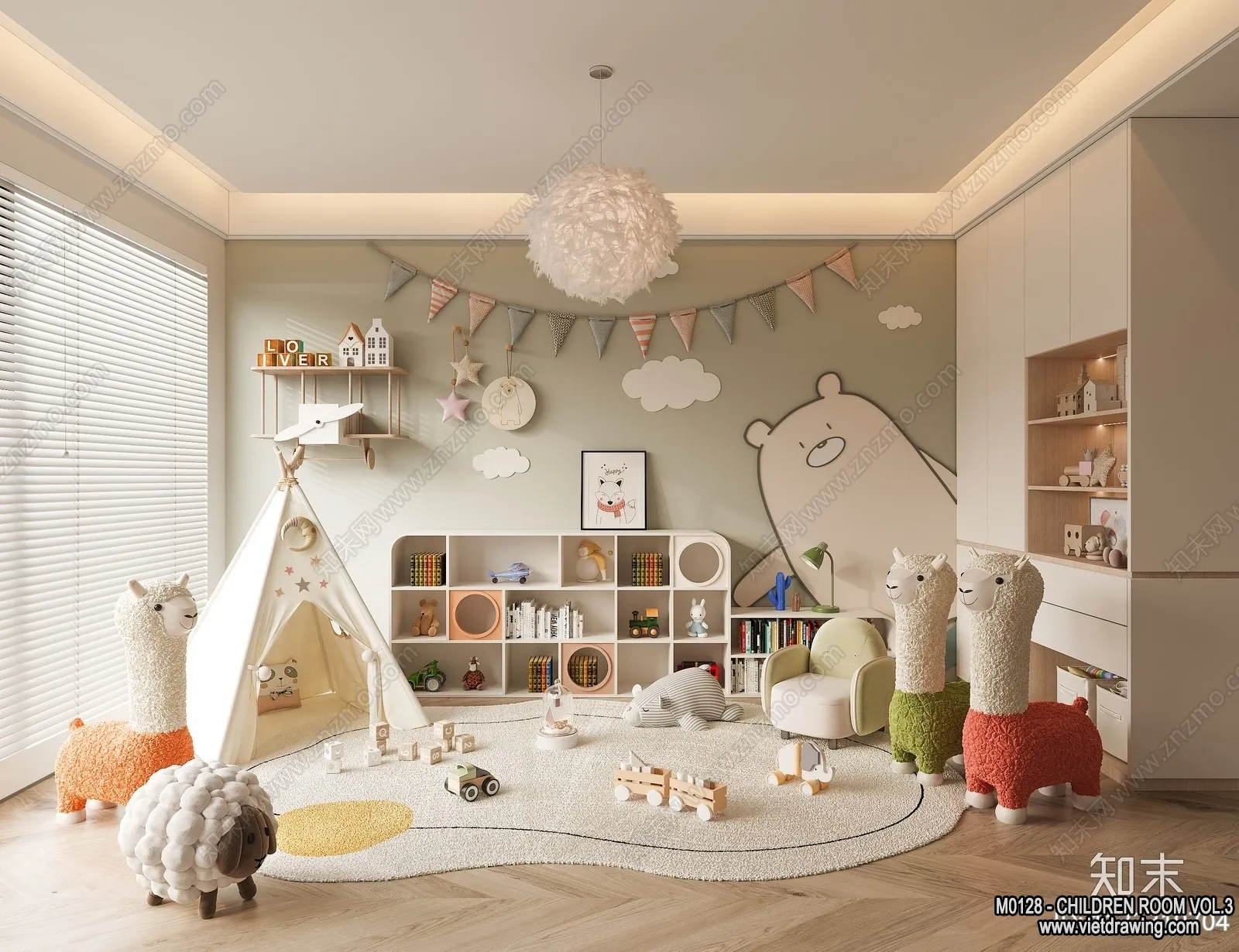 Children Room 3D Interior Scene - 3D Models - 491