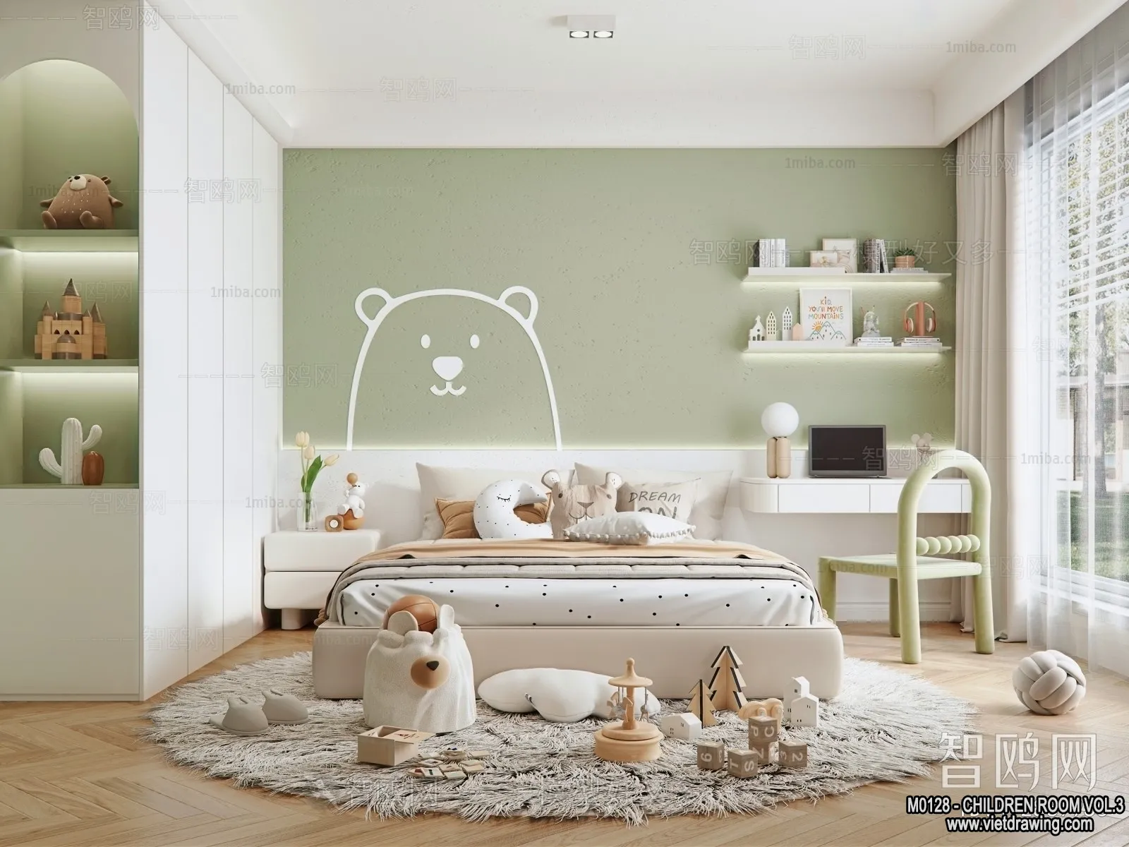 Children Room 3D Interior Scene - 3D Models - 492