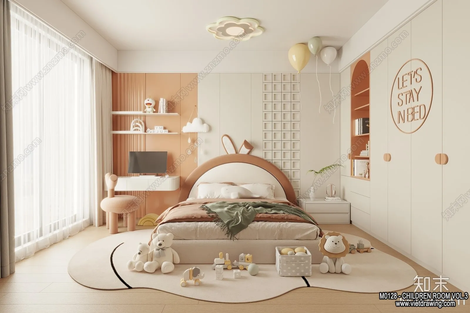 Children Room 3D Interior Scene - 3D Models - 502