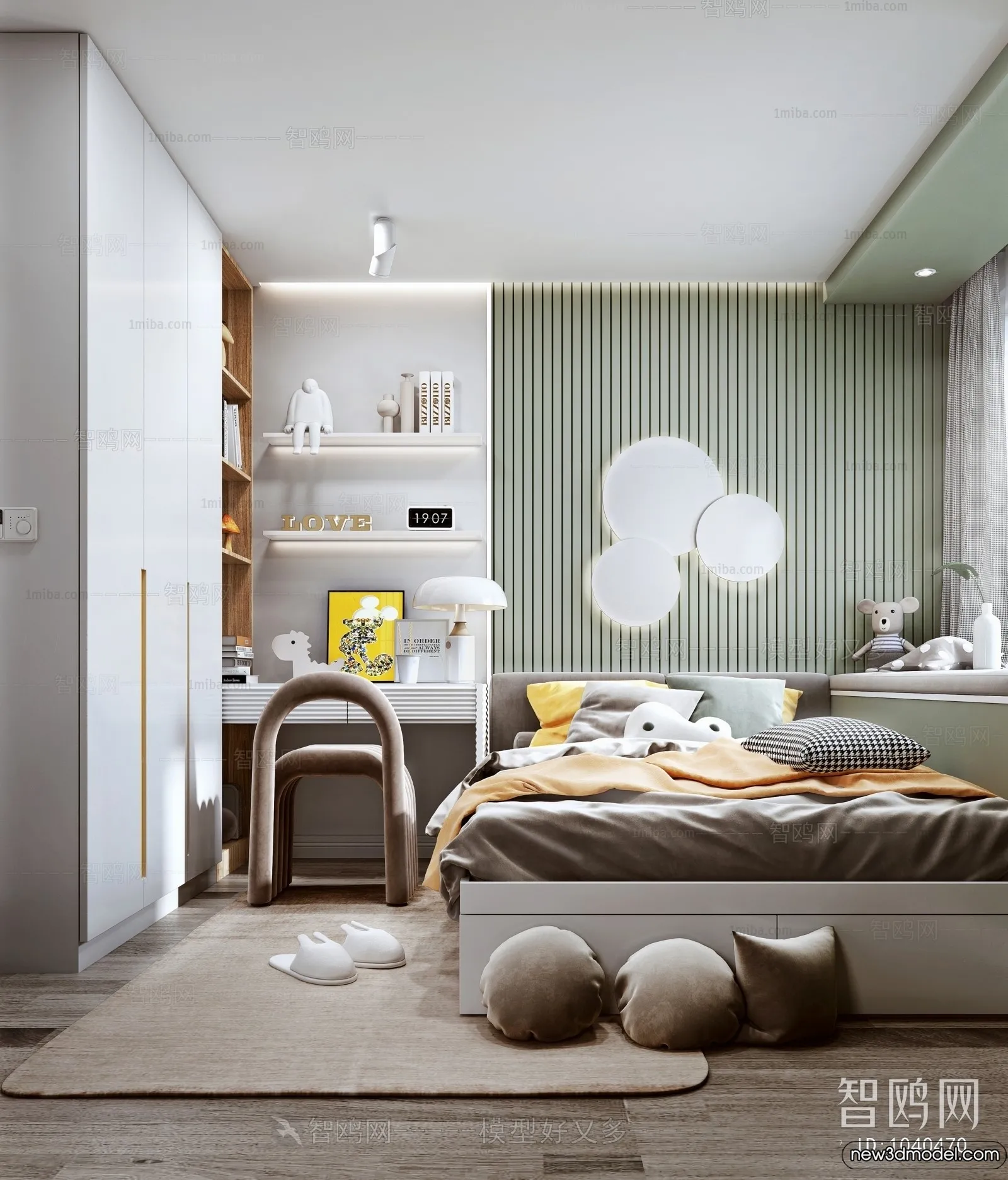 Children Room - 3D Interior Scene - Boy Room - 002