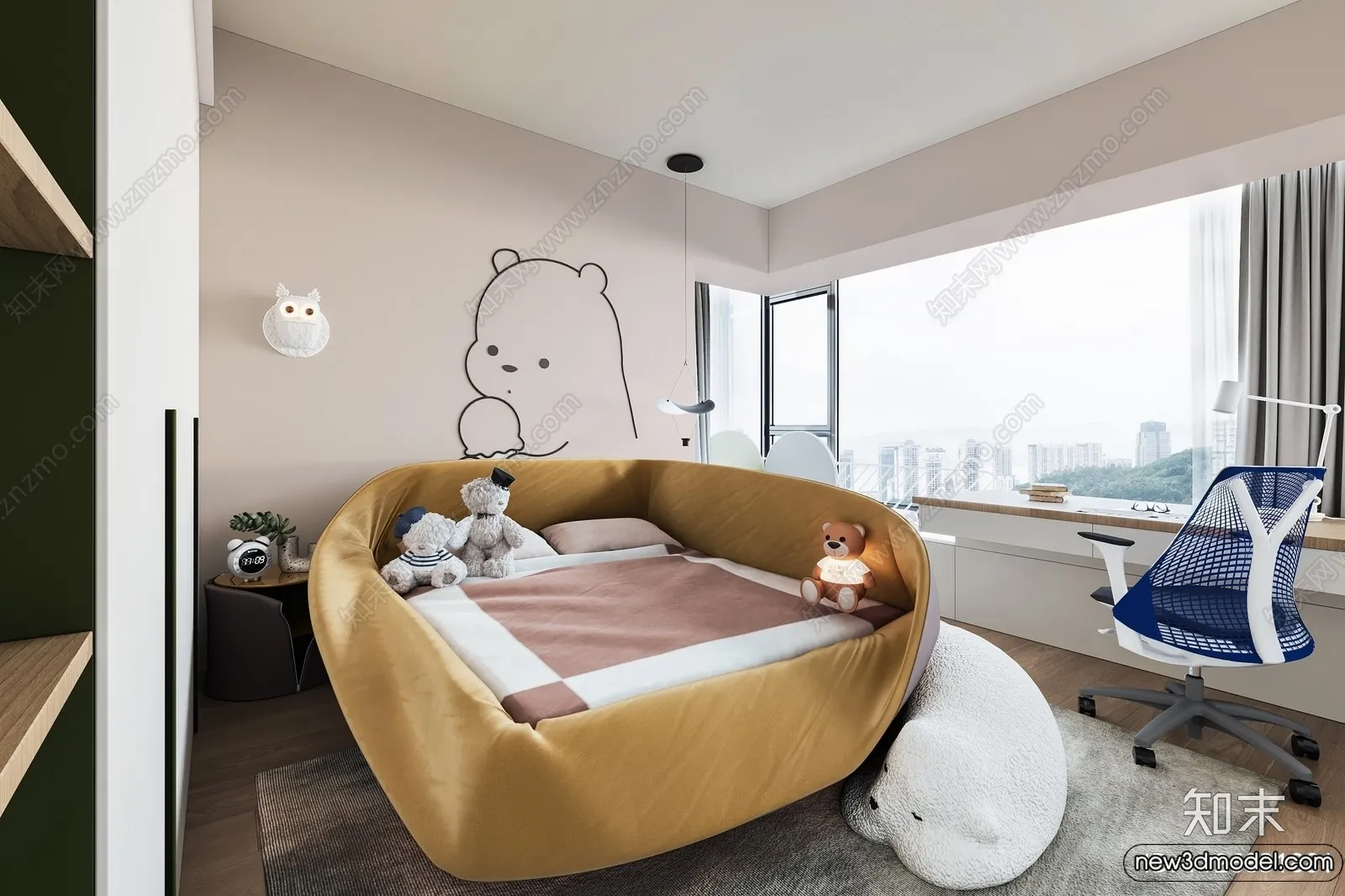 Children Room - 3D Interior Scene - Boy Room - 004