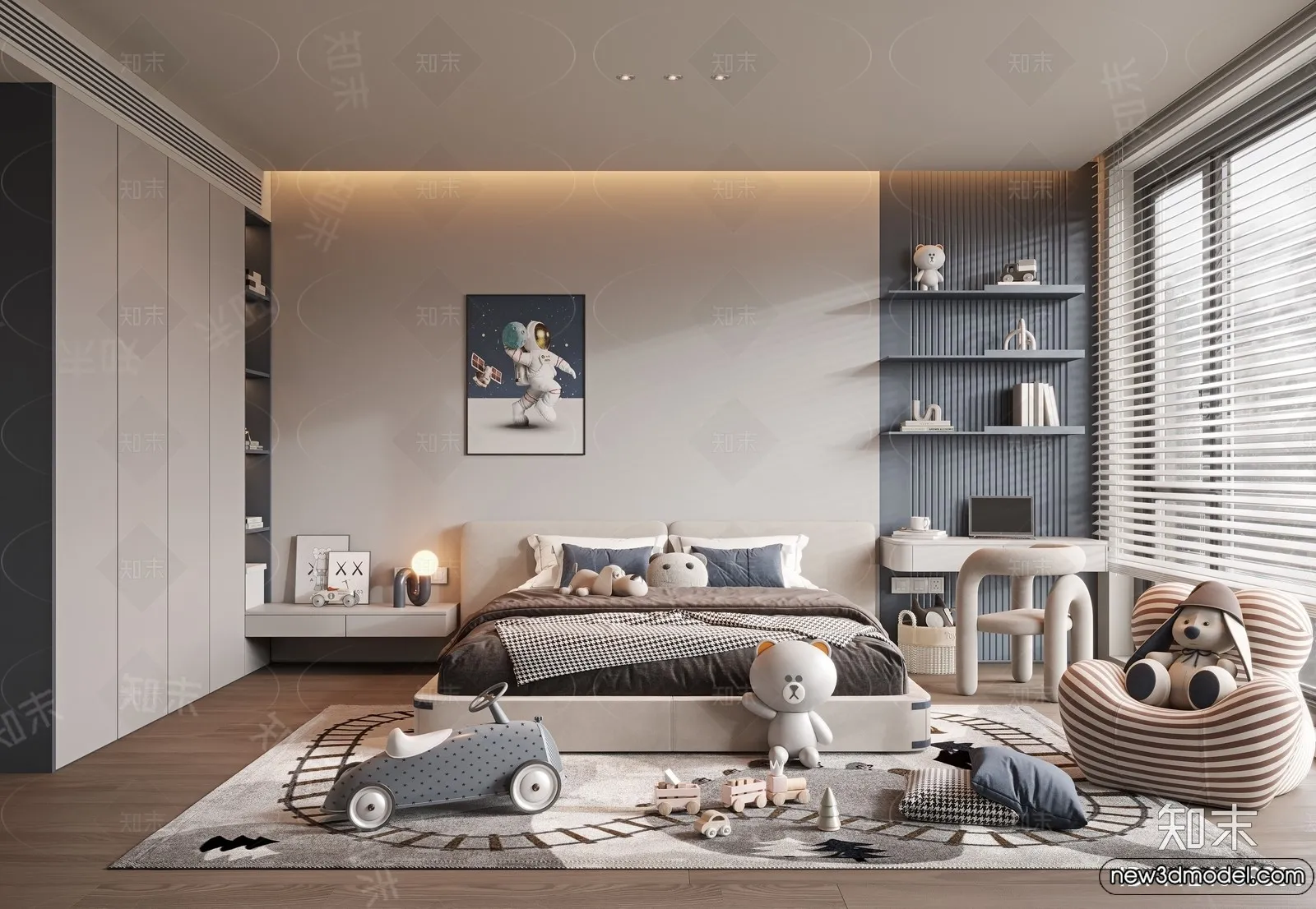 Children Room - 3D Interior Scene - Boy Room - 005