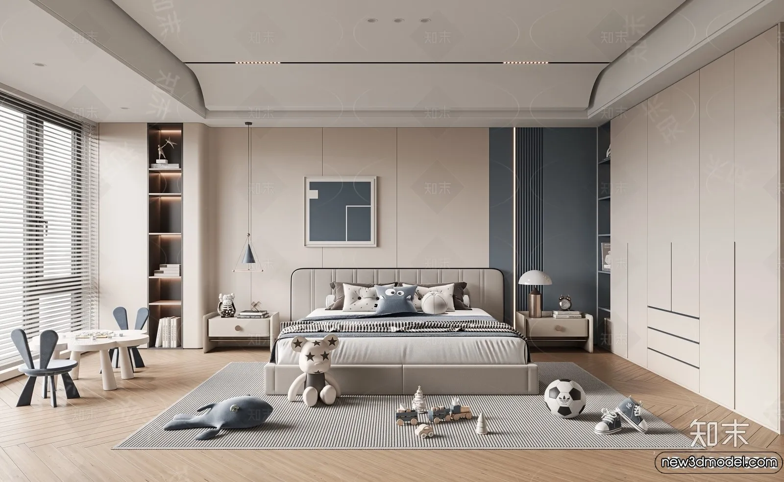 Children Room - 3D Interior Scene - Boy Room - 008