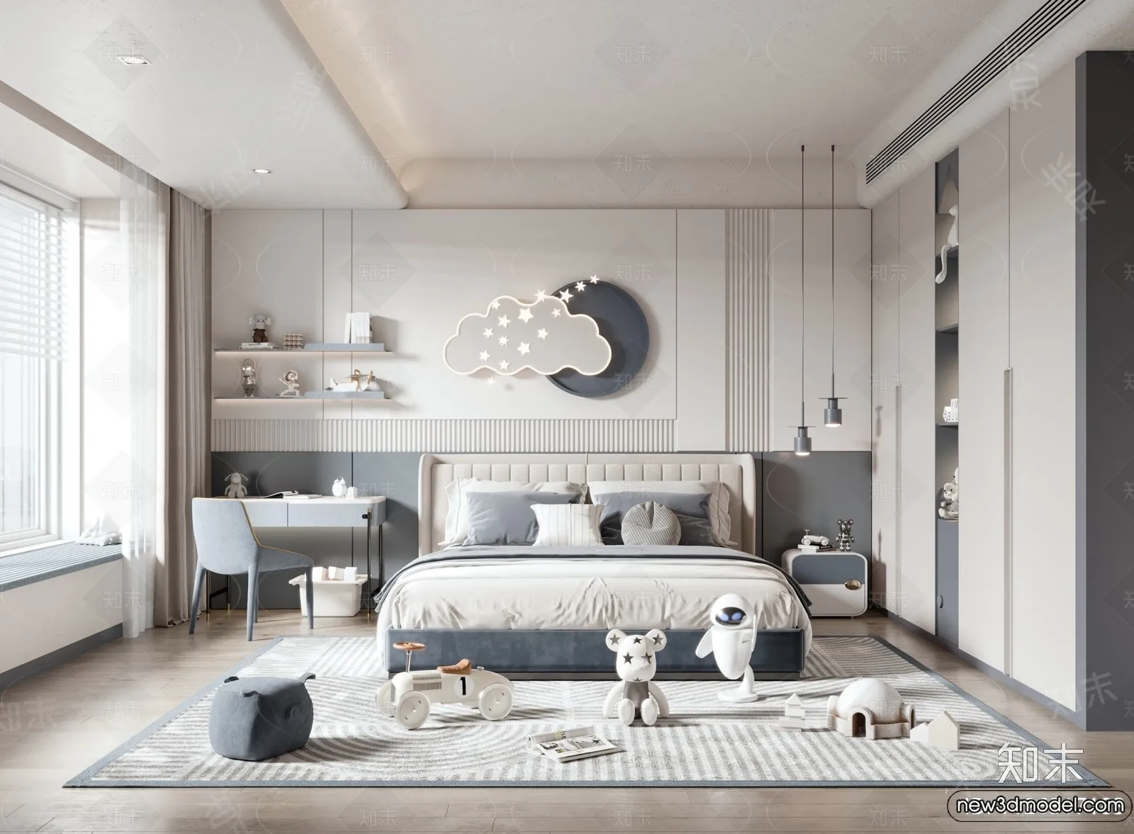 Children Room - 3D Interior Scene - Boy Room - 010