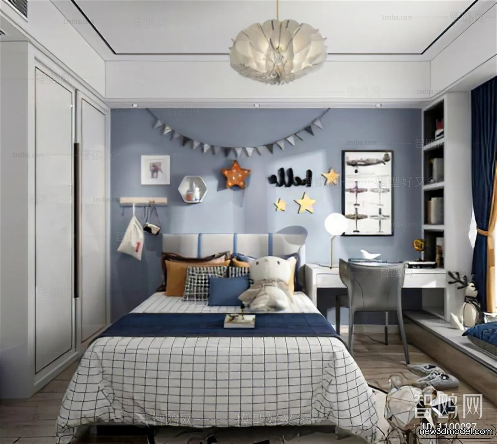 Children Room - 3D Interior Scene - Boy Room - 011