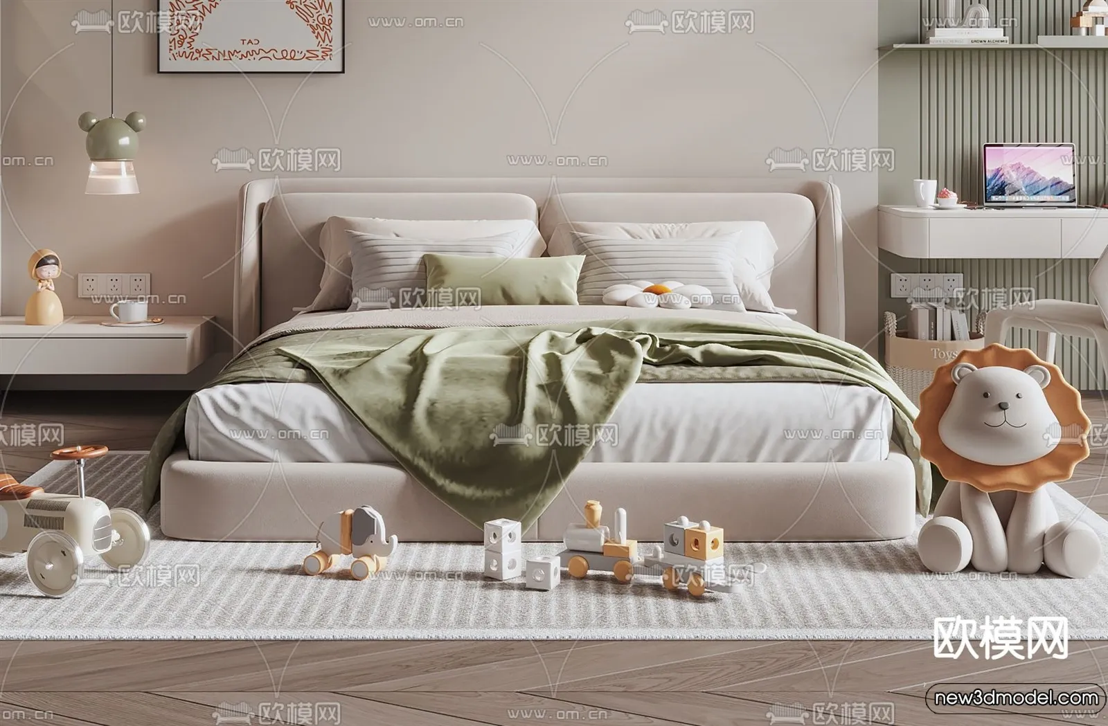 Children Room - 3D Interior Scene - Boy Room - 031
