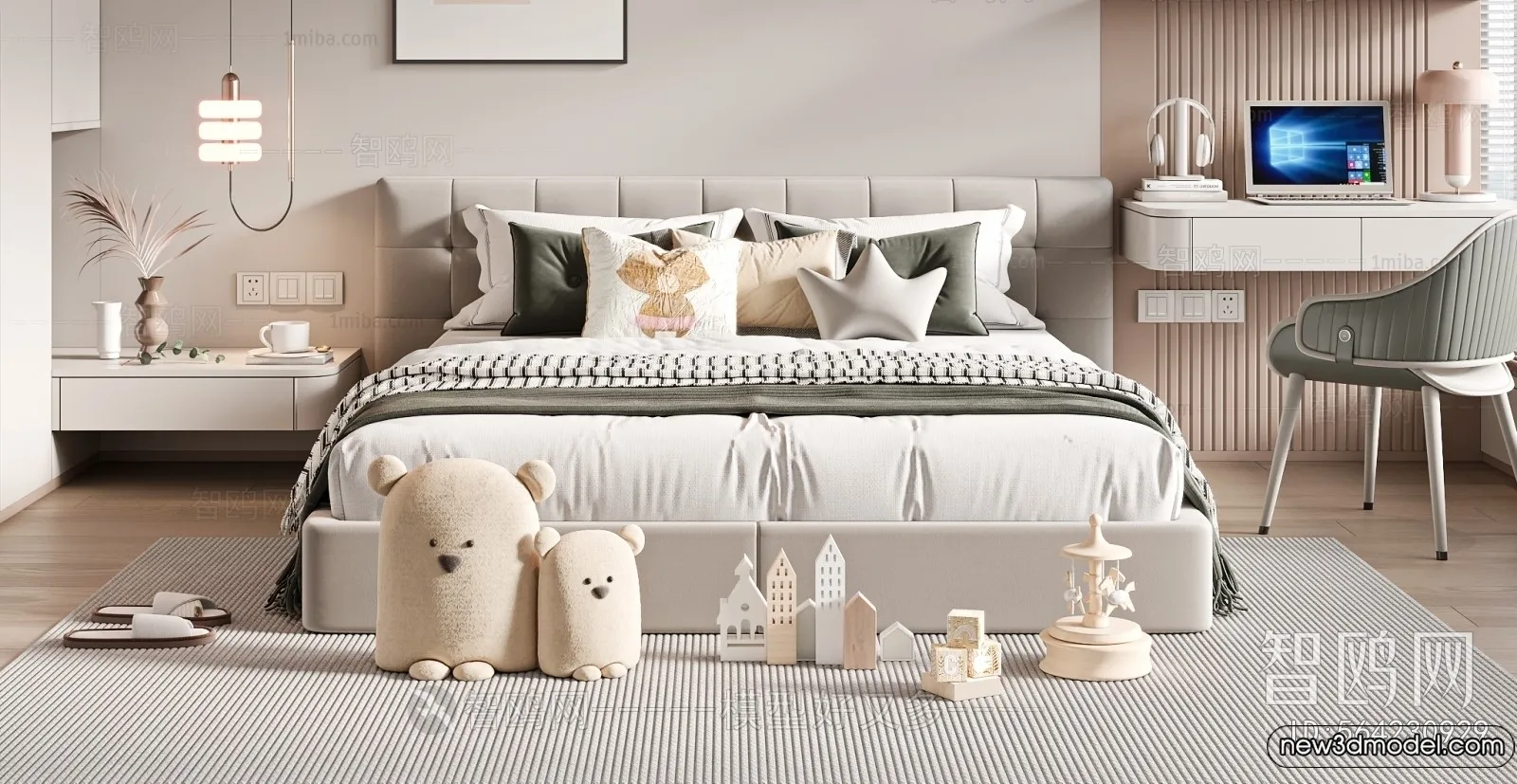 Children Room - 3D Interior Scene - Boy Room - 032