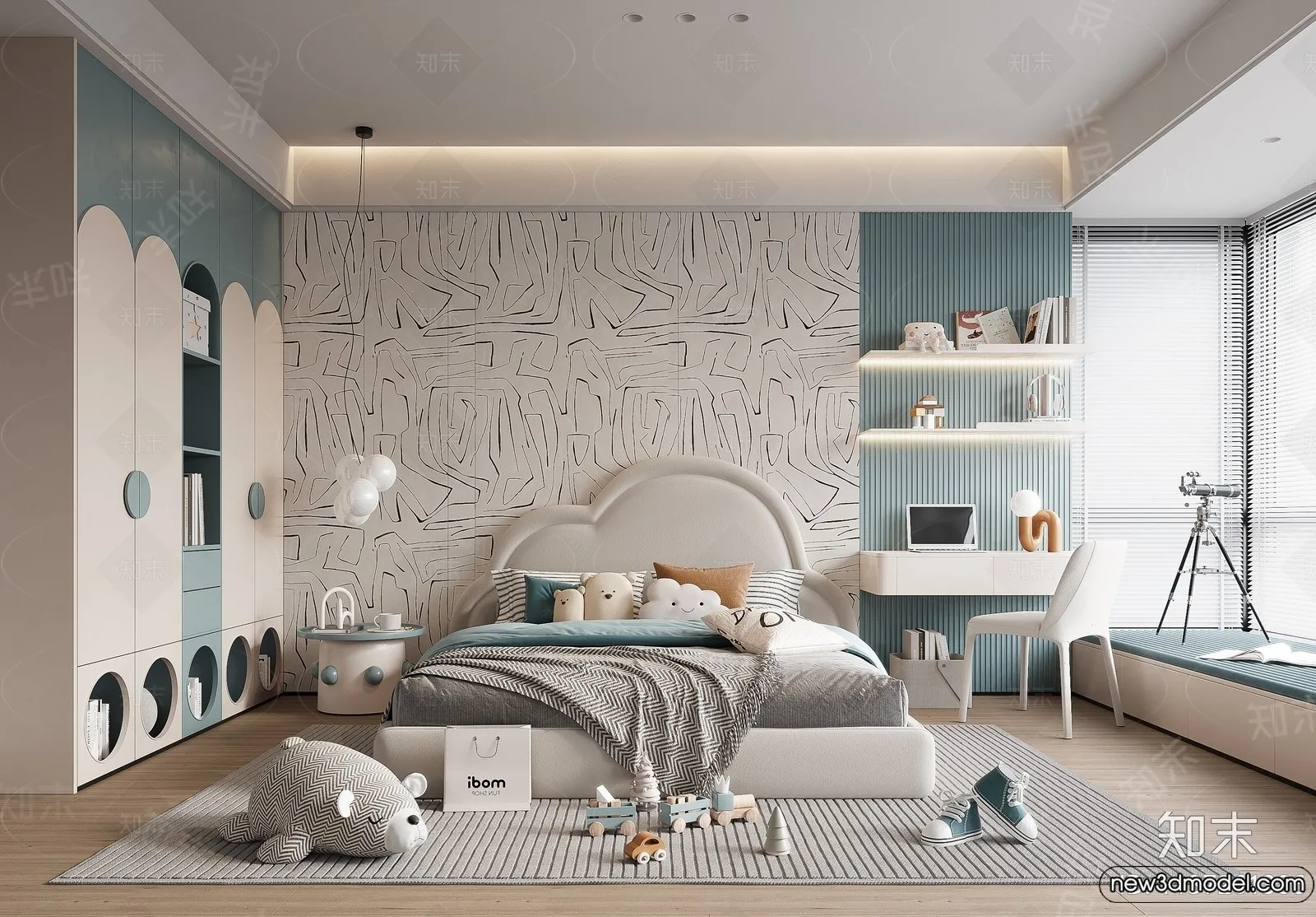 Children Room - 3D Interior Scene - Boy Room - 042