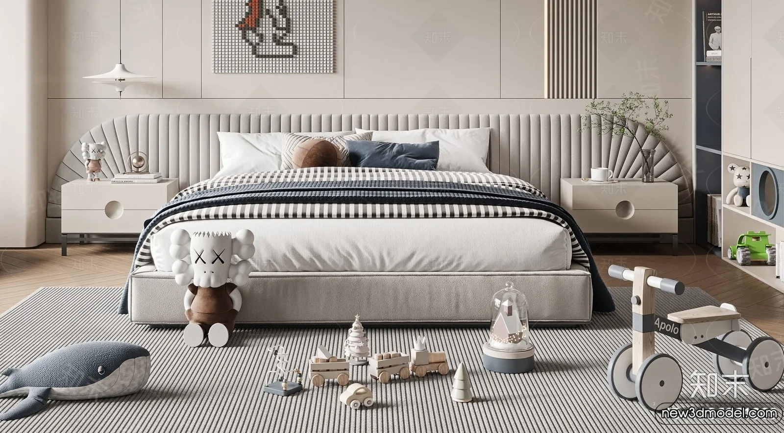 Children Room - 3D Interior Scene - Boy Room - 046