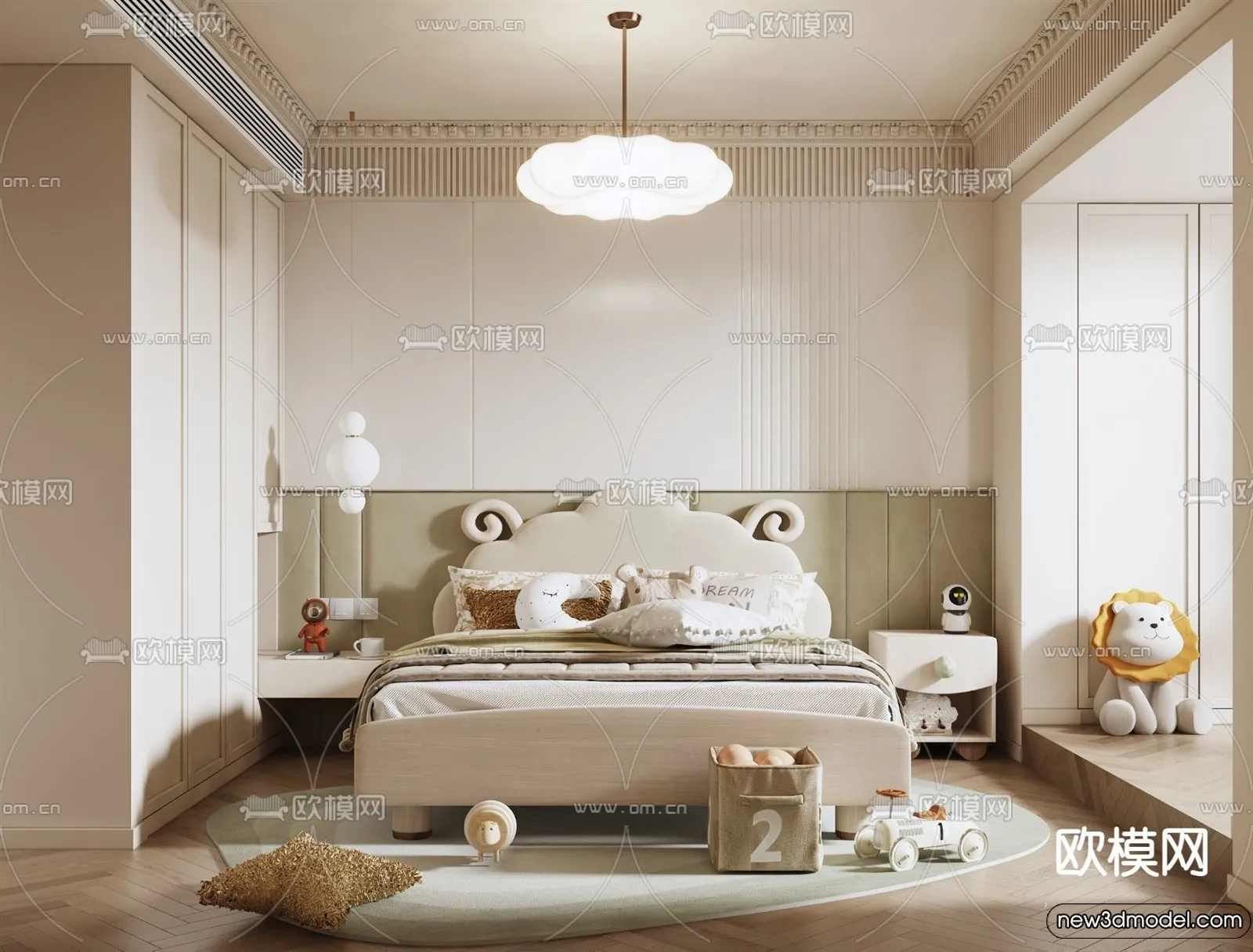 Children Room - 3D Interior Scene - Boy Room - 048