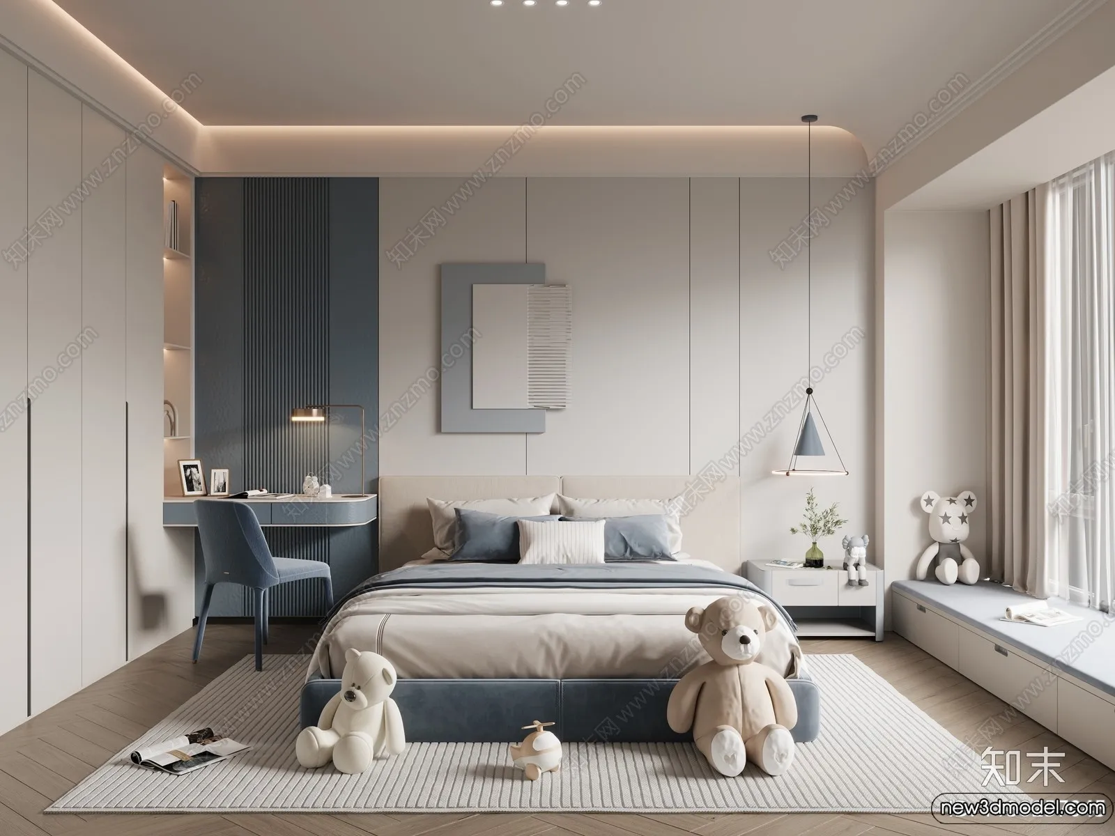 Children Room - 3D Interior Scene - Boy Room - 051