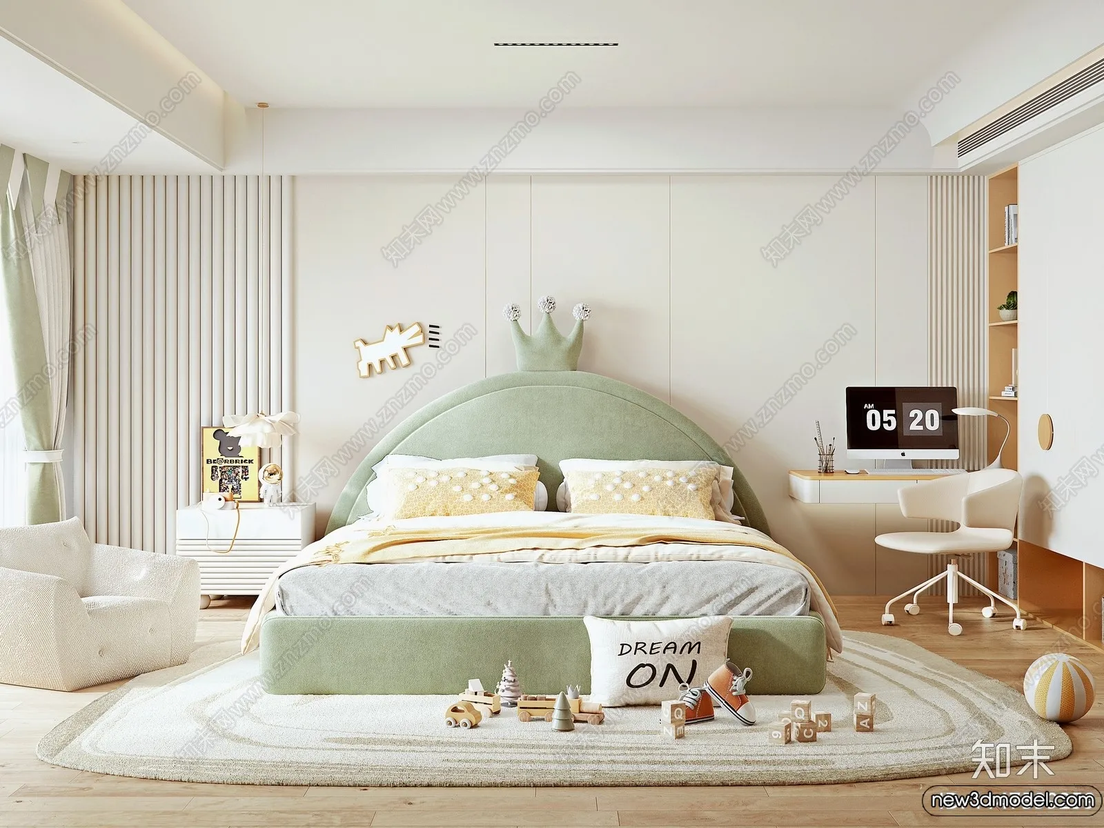 Children Room - 3D Interior Scene - Boy Room - 052
