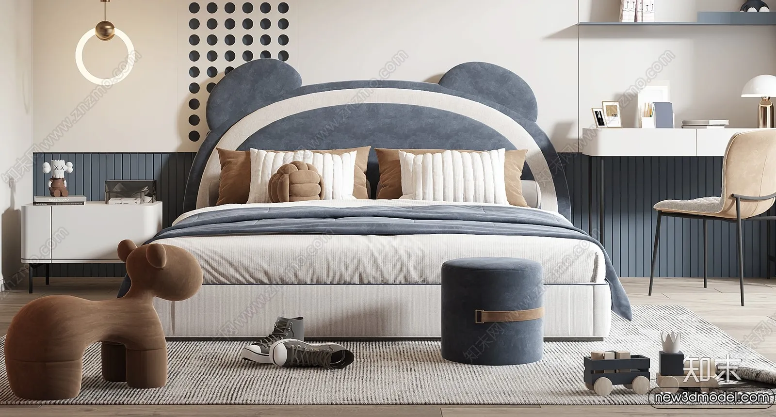 Children Room - 3D Interior Scene - Boy Room - 053