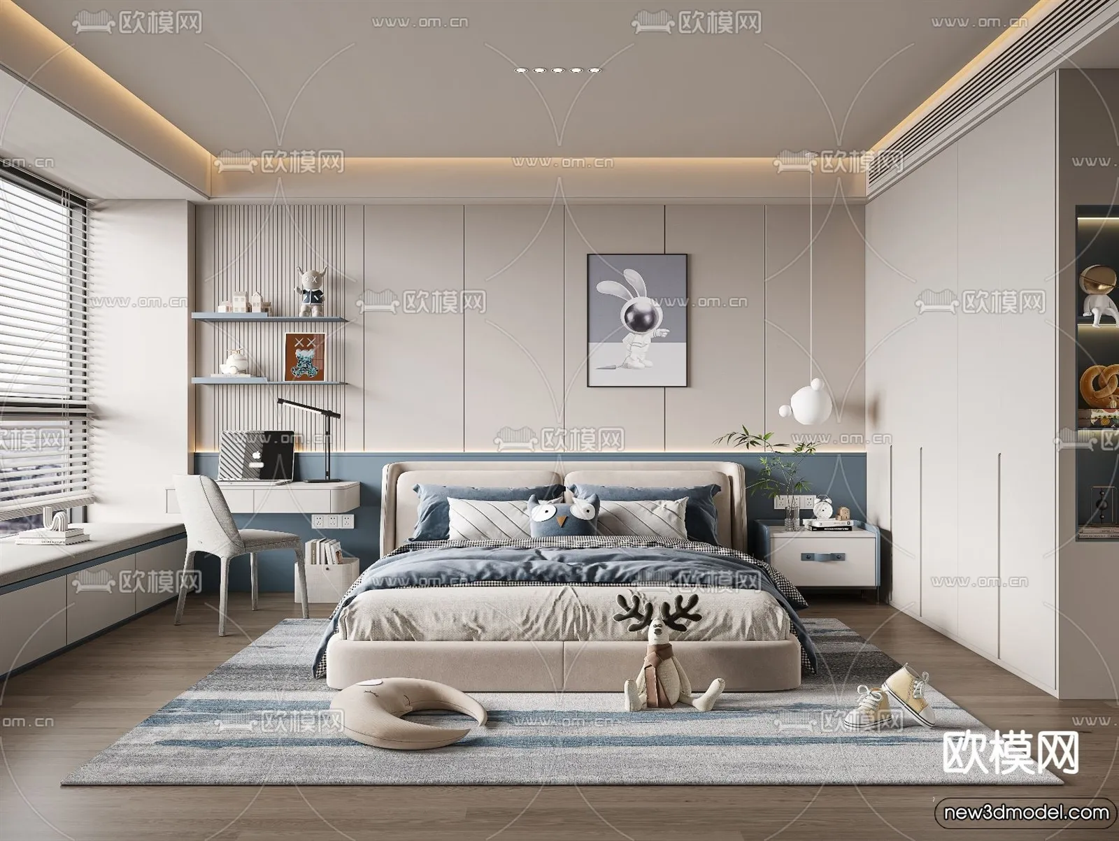 Children Room - 3D Interior Scene - Boy Room - 055