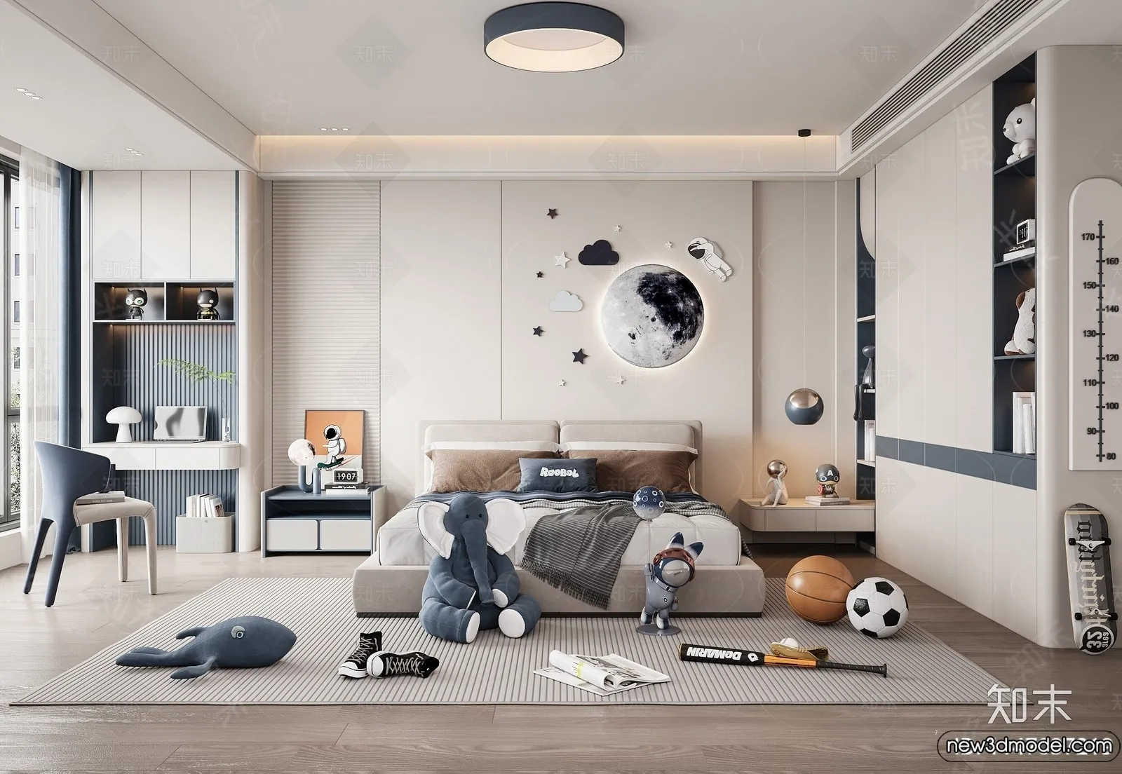 Children Room - 3D Interior Scene - Boy Room - 061