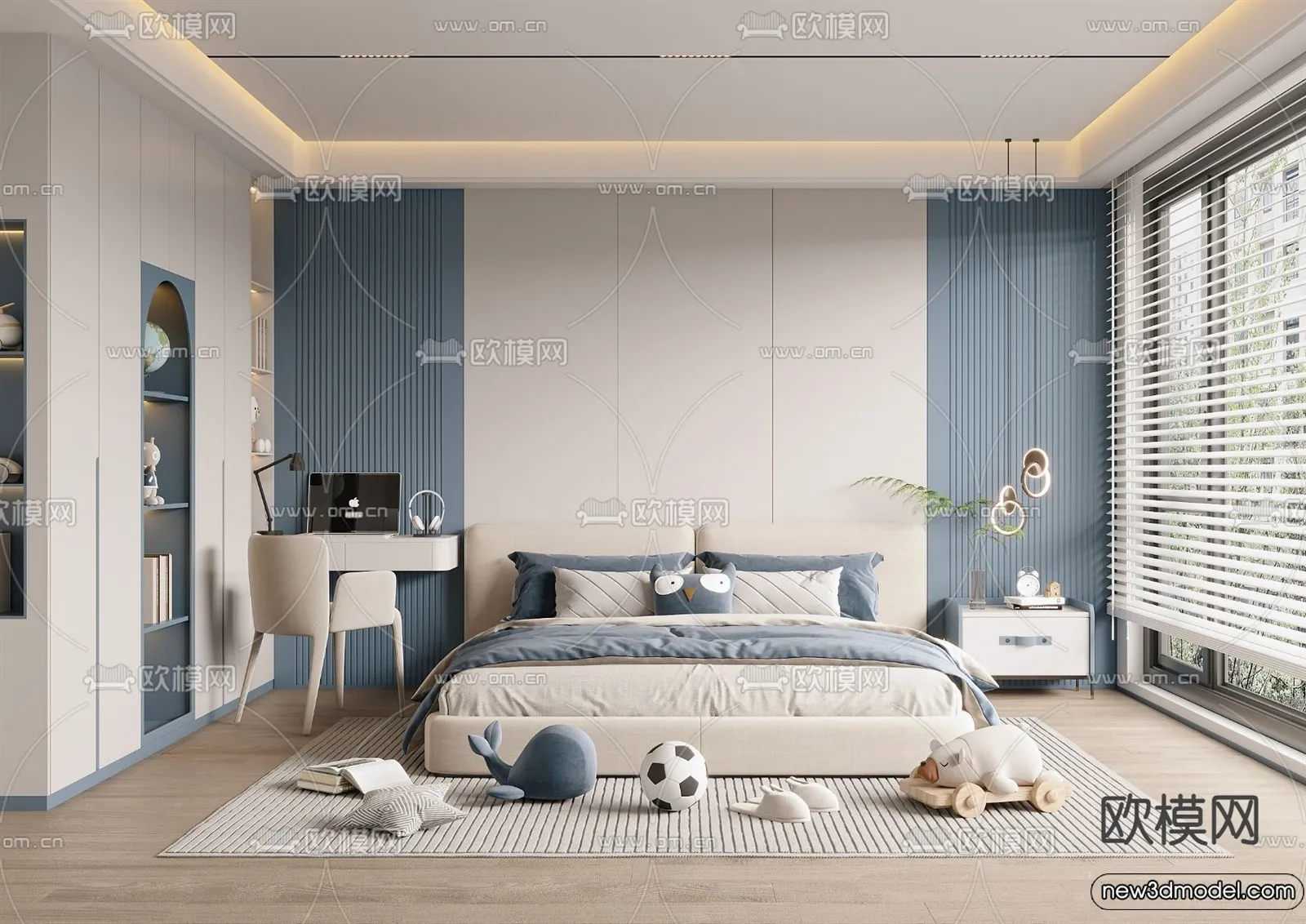 Children Room - 3D Interior Scene - Boy Room - 070