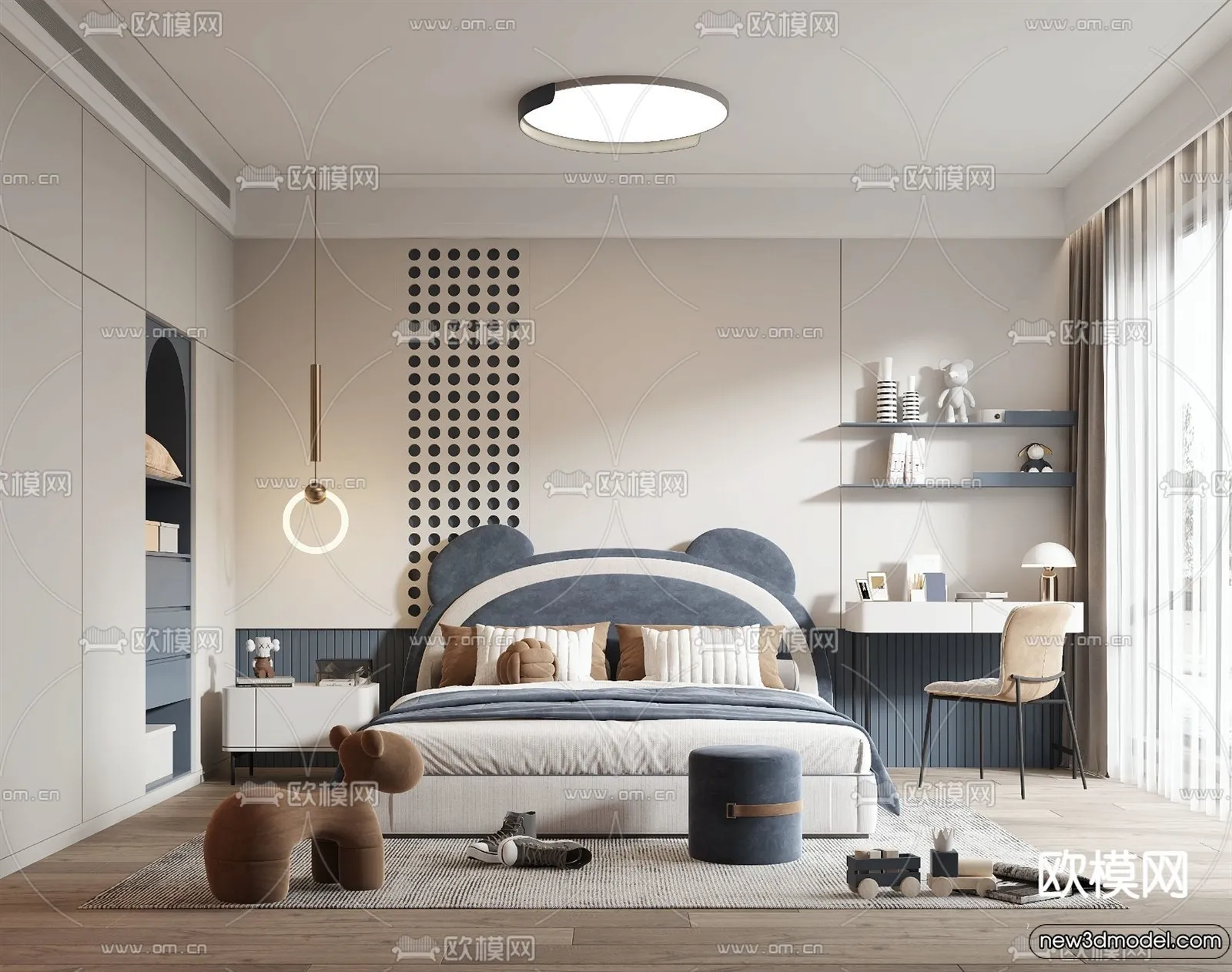 Children Room - 3D Interior Scene - Boy Room - 071