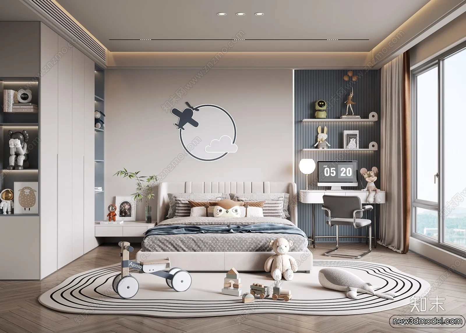 Children Room - 3D Interior Scene - Boy Room - 073
