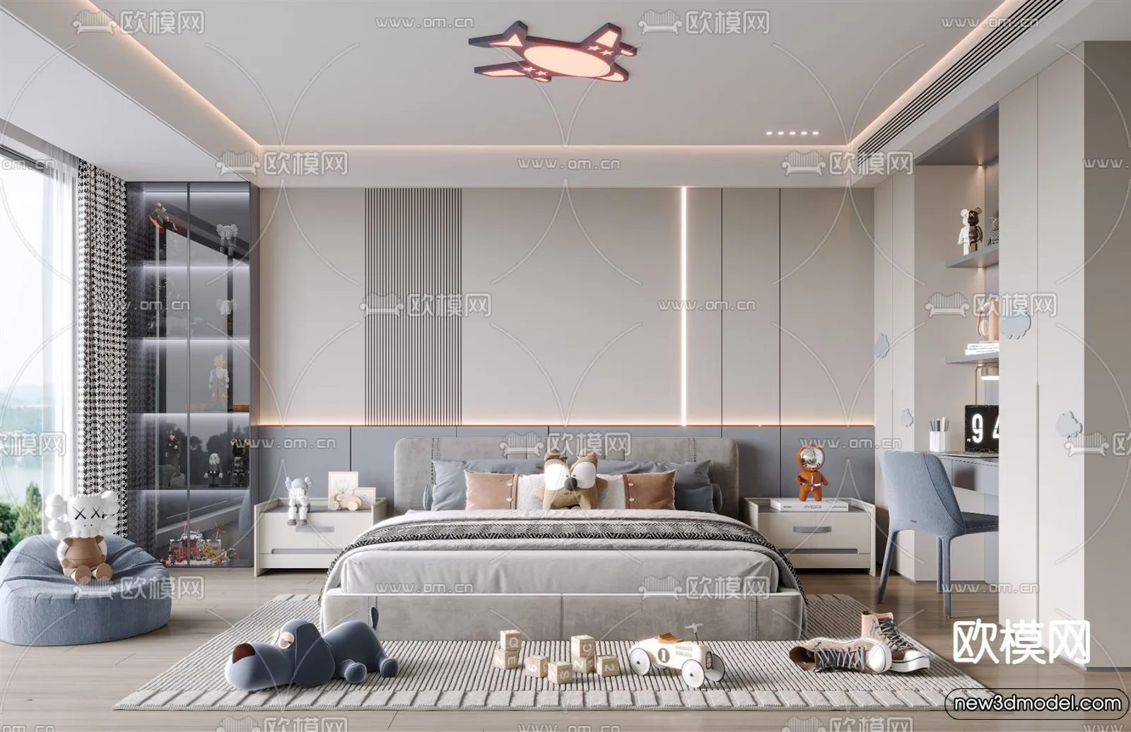 Children Room - 3D Interior Scene - Boy Room - 075