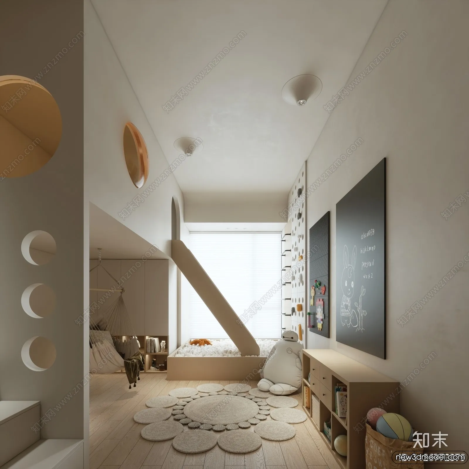 Children Room - 3D Interior Scene - Boy Room - 076