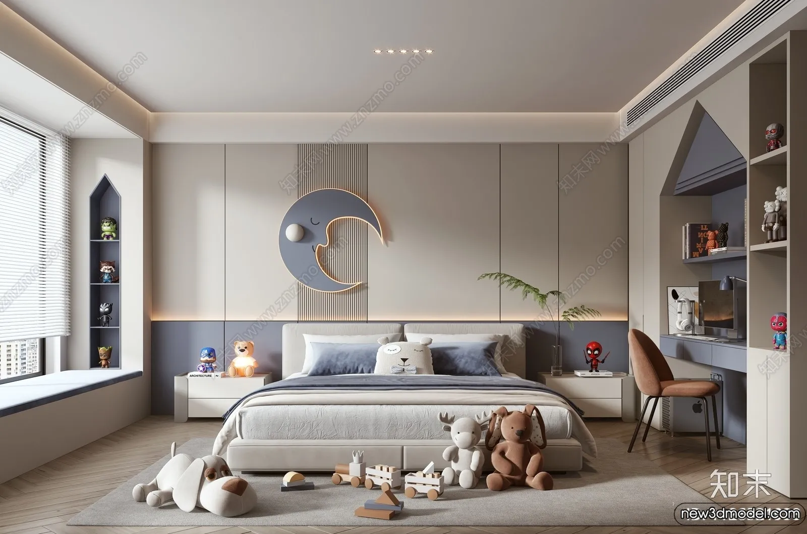 Children Room - 3D Interior Scene - Boy Room - 077