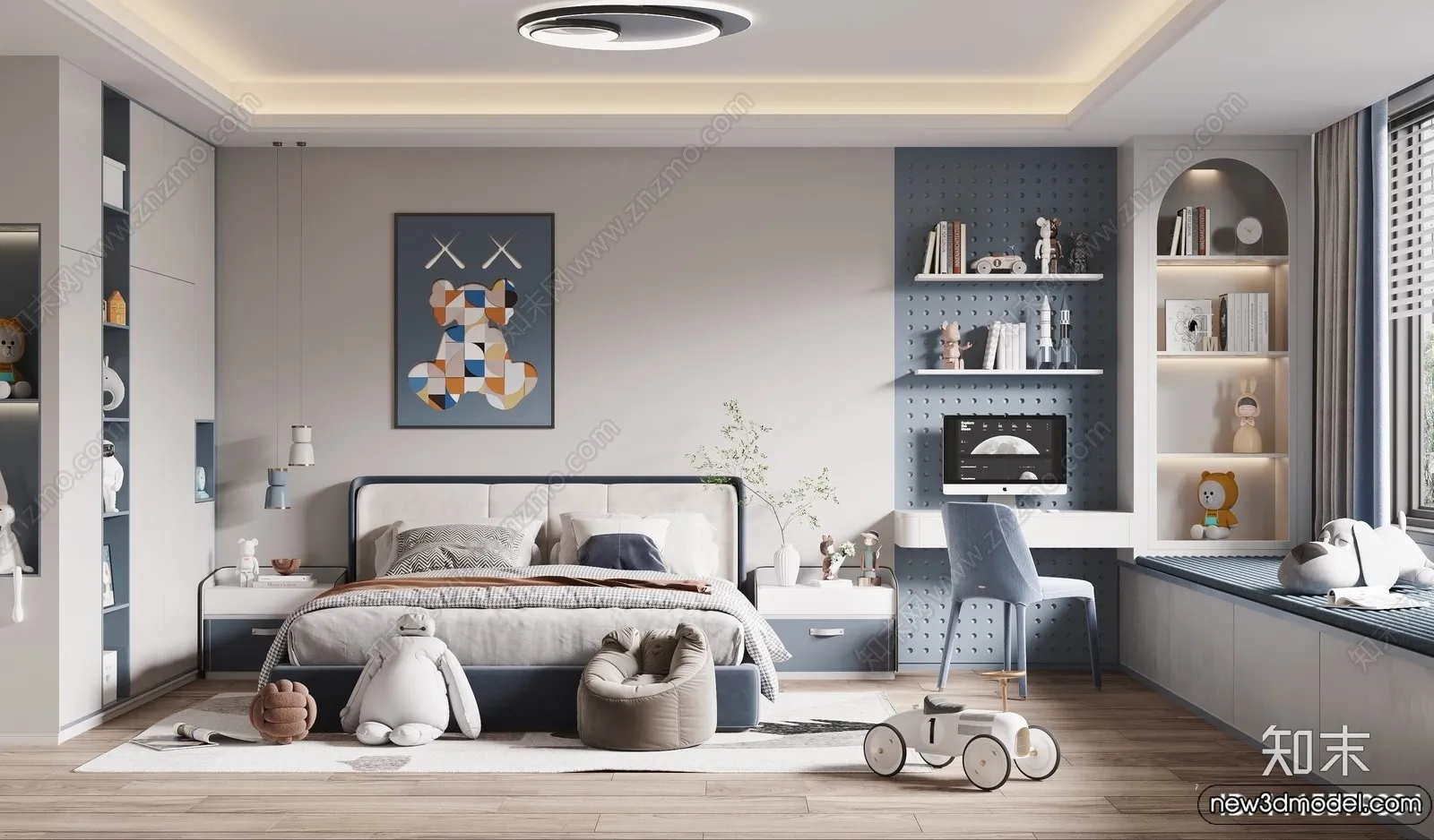 Children Room - 3D Interior Scene - Boy Room - 082