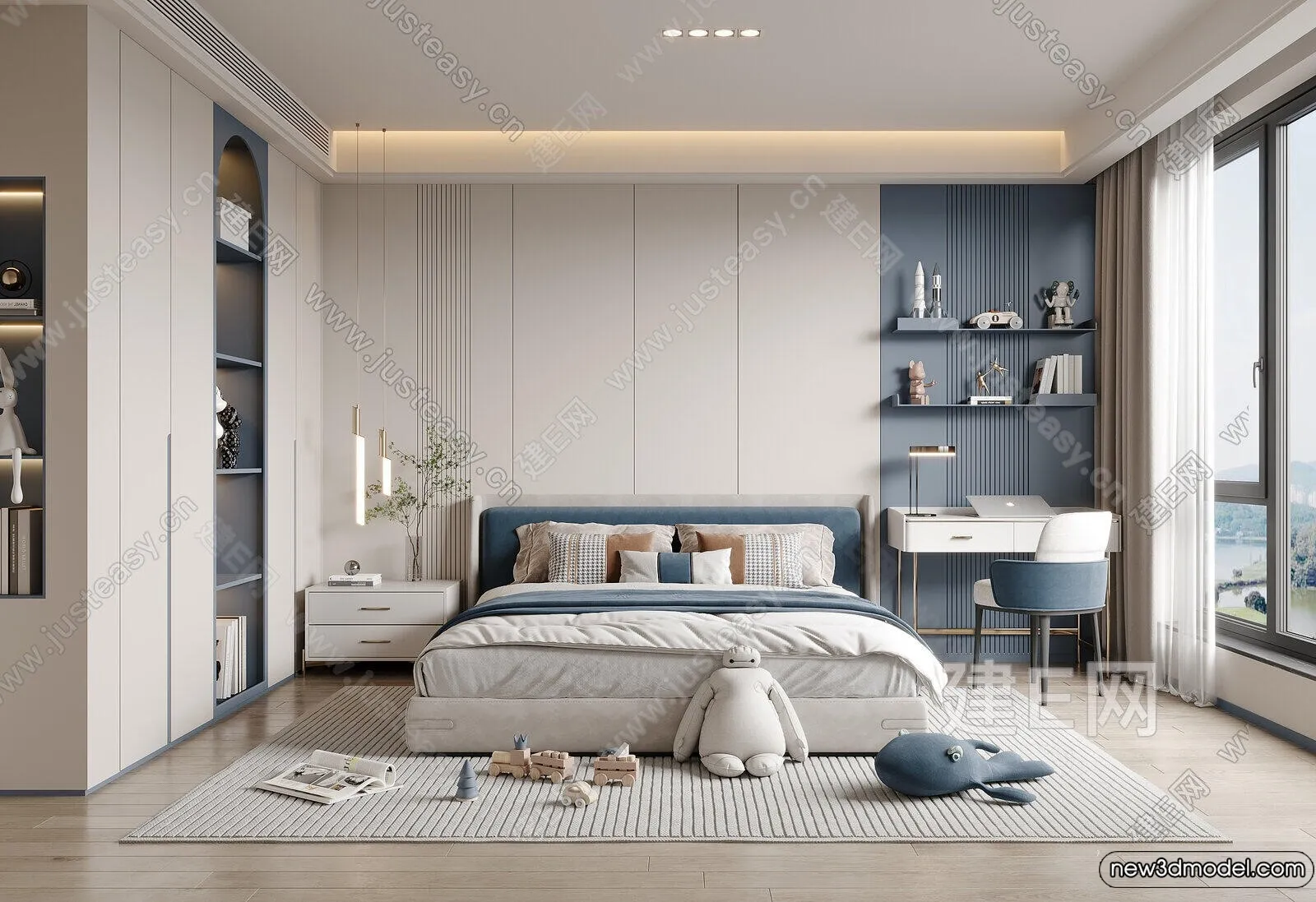 Children Room - 3D Interior Scene - Boy Room - 085