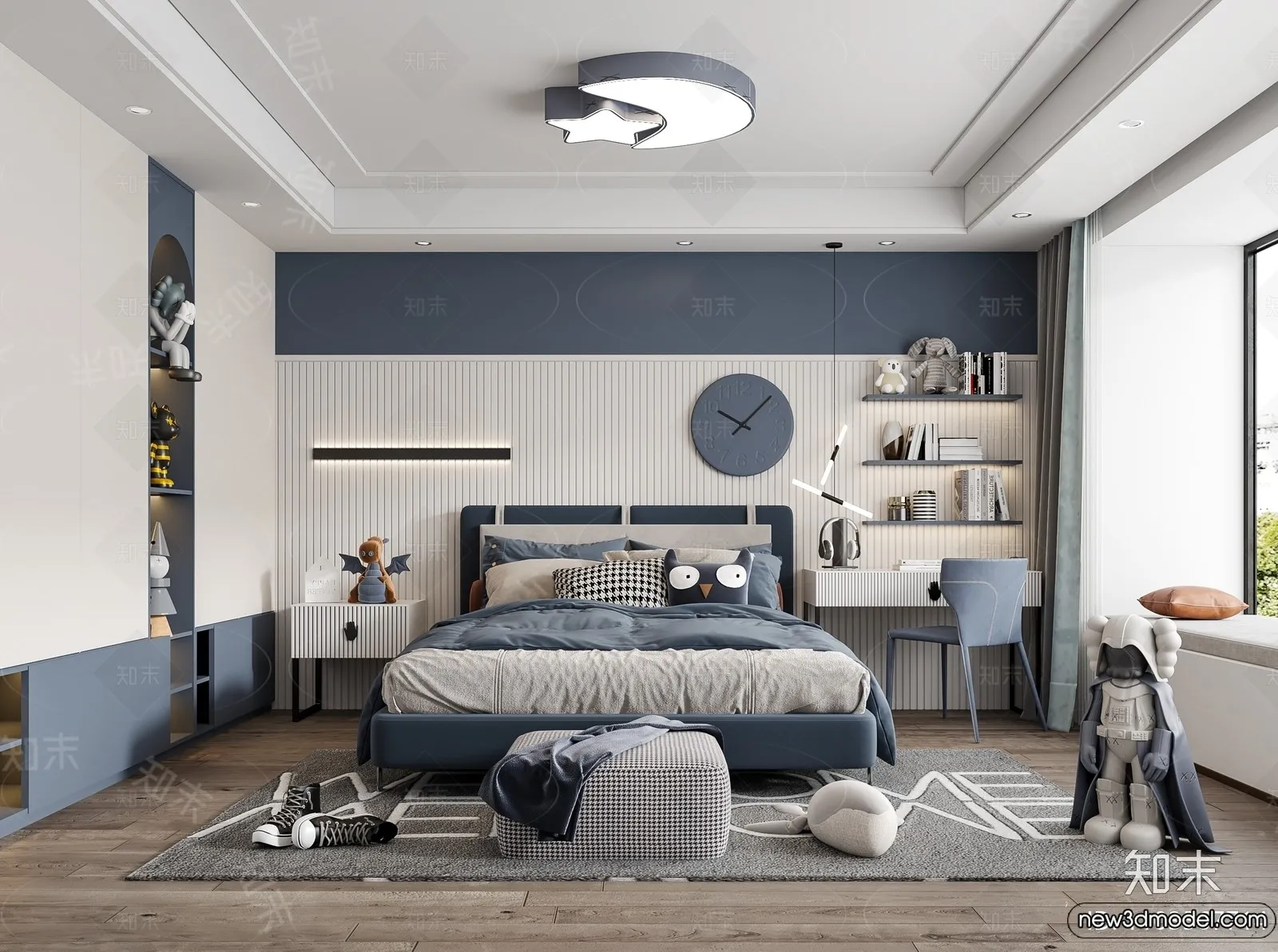 Children Room - 3D Interior Scene - Boy Room - 092