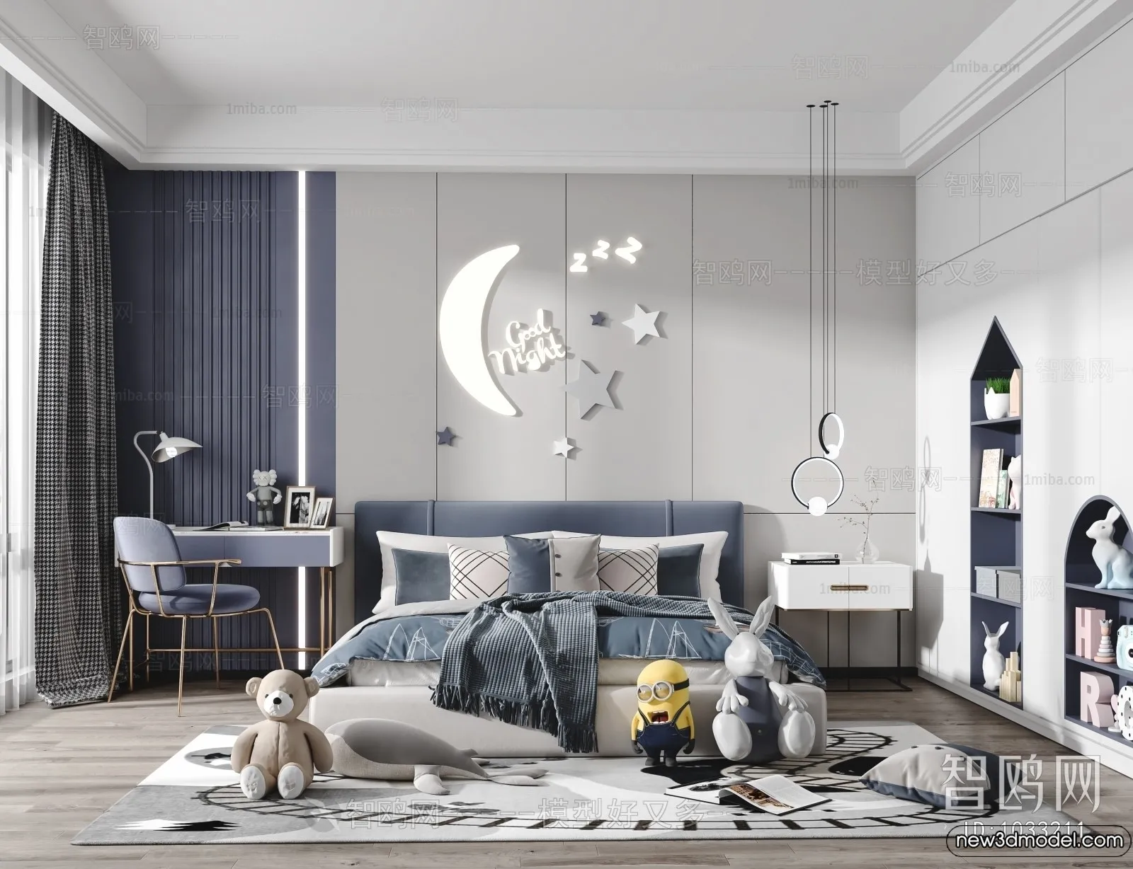 Children Room - 3D Interior Scene - Boy Room - 094