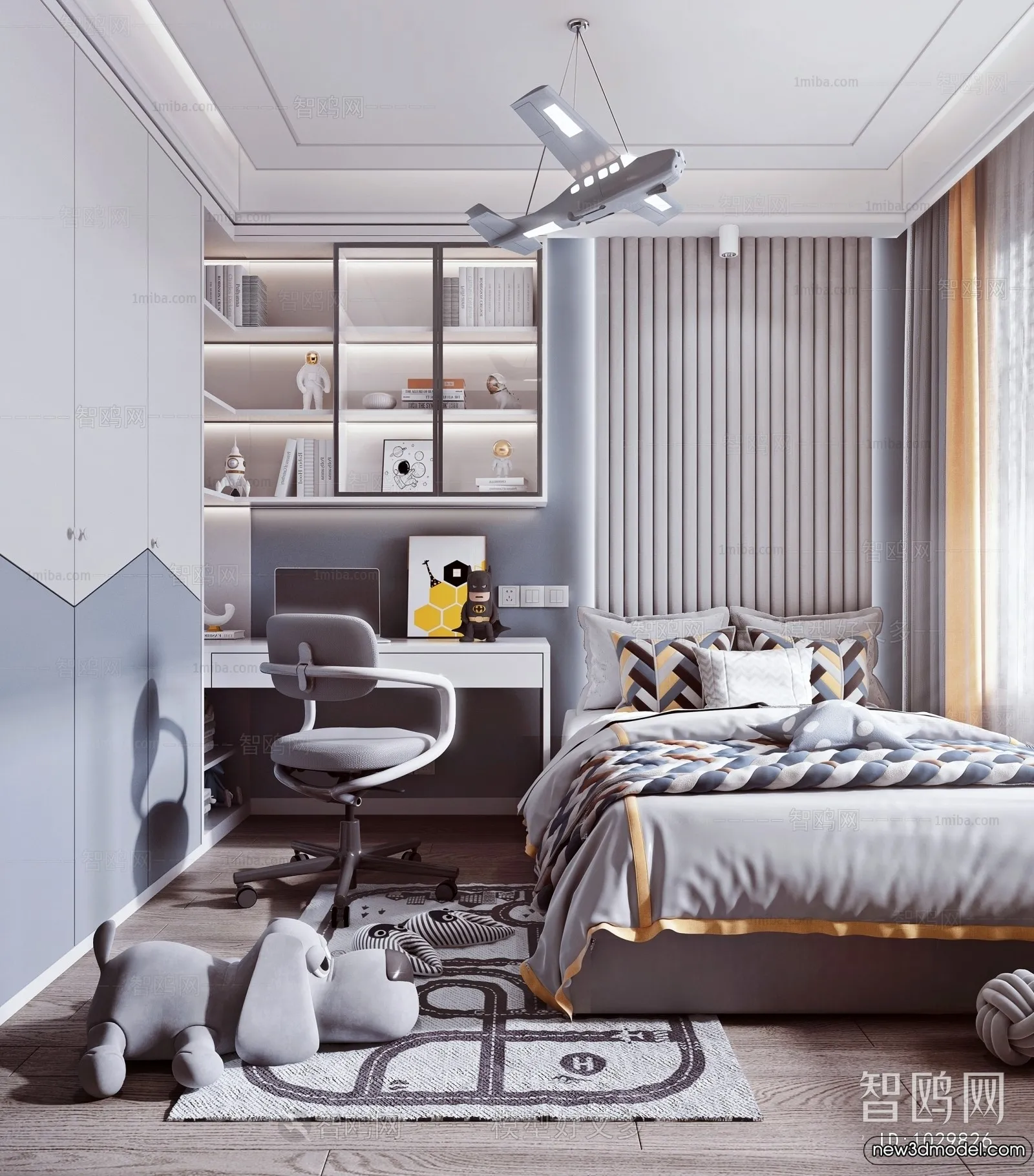 Children Room - 3D Interior Scene - Boy Room - 103