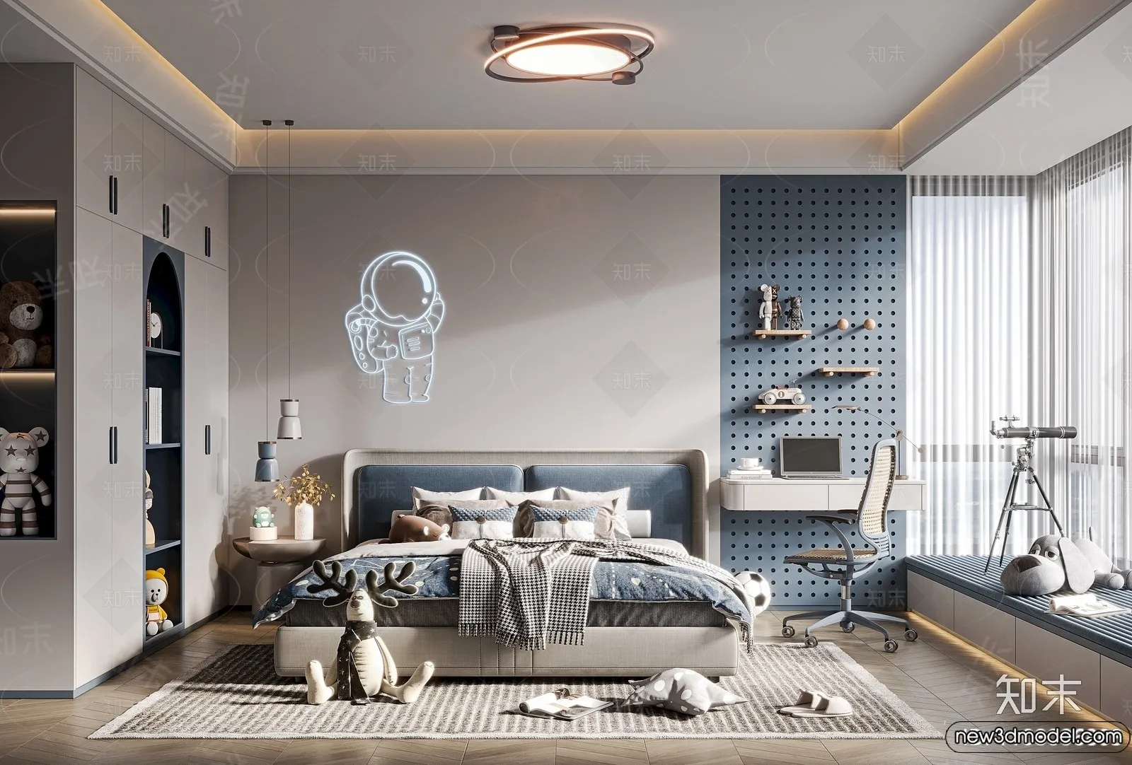 Children Room - 3D Interior Scene - Boy Room - 104