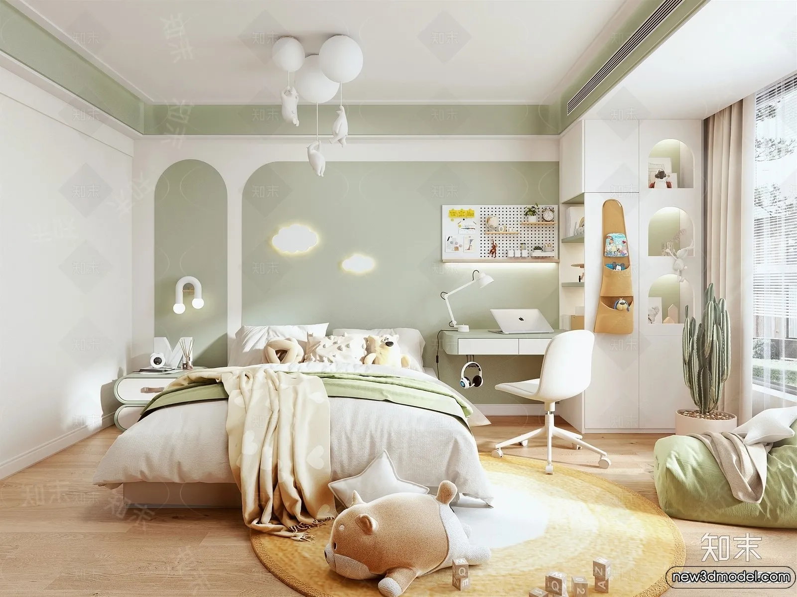 Children Room - 3D Interior Scene - Boy Room - 105