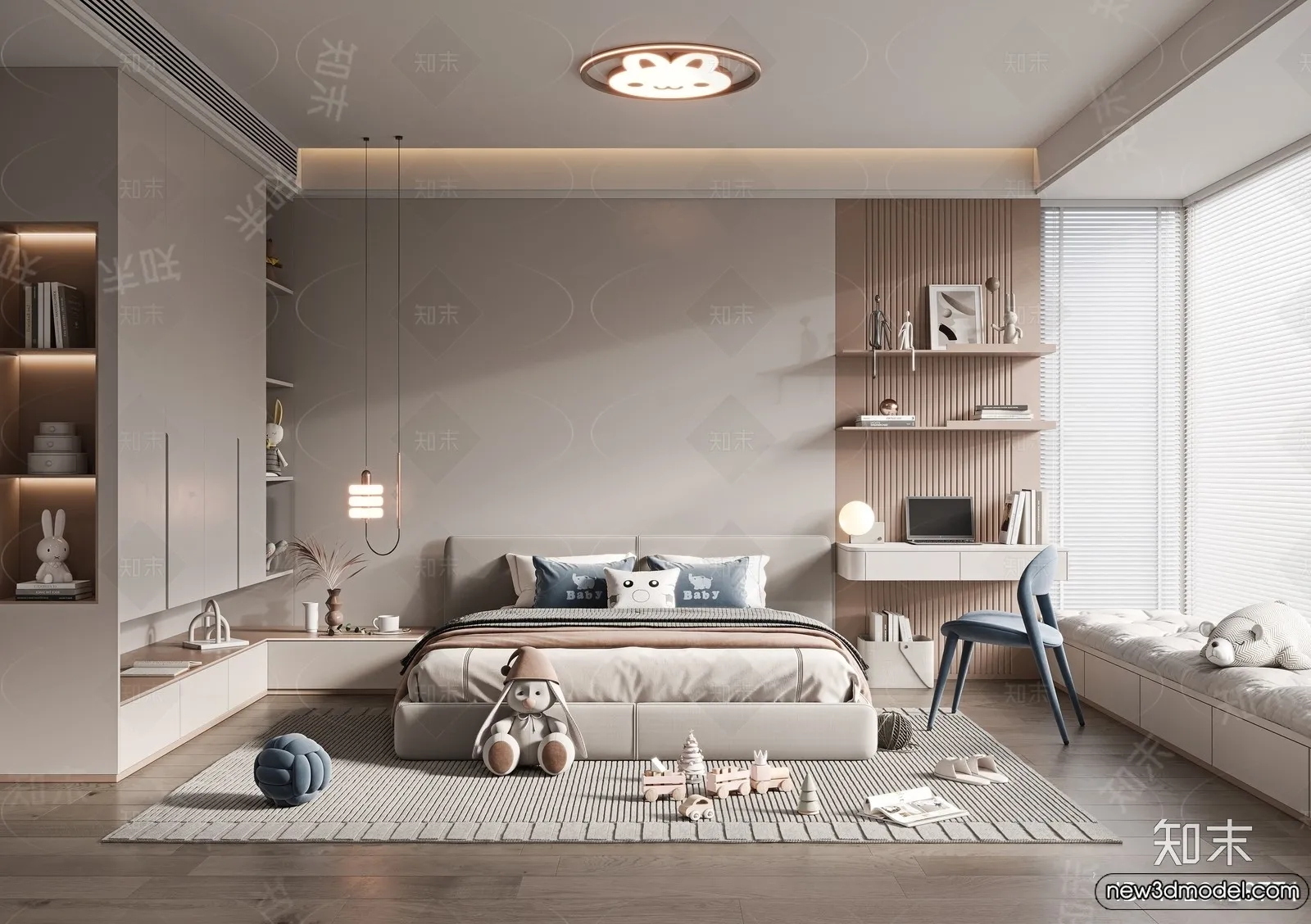 Children Room - 3D Interior Scene - Boy Room - 108